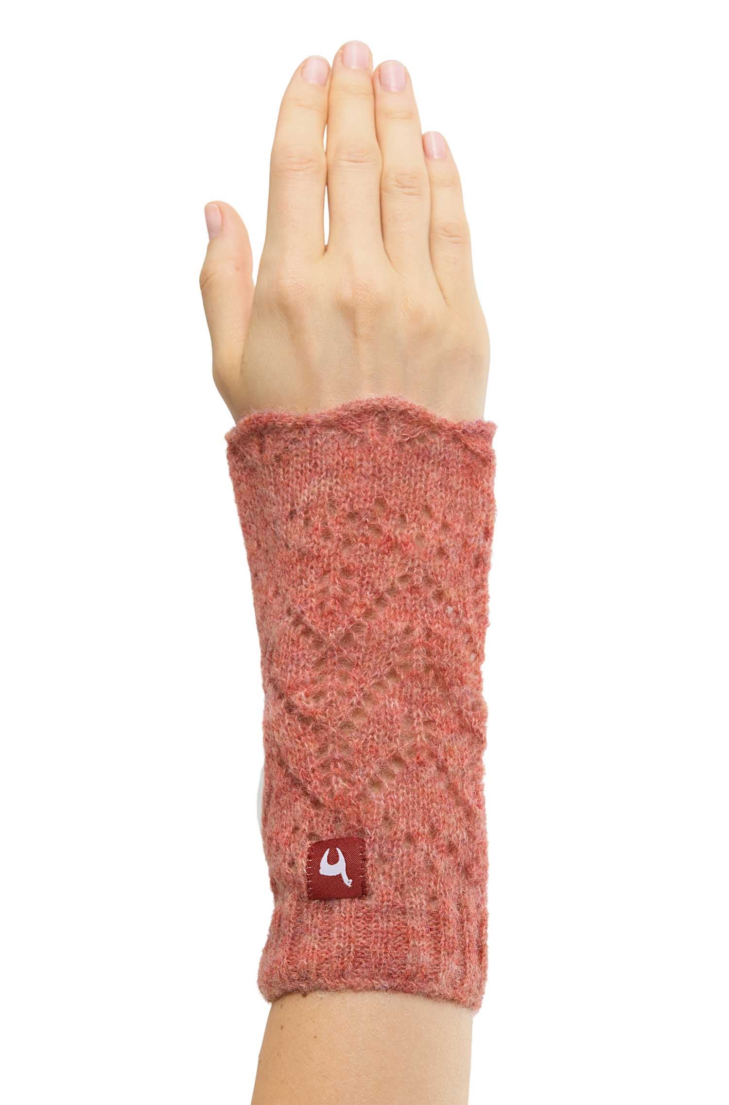 Alpaca wrist warmers HADIA made of 55% baby alpaca &amp; 26% merino