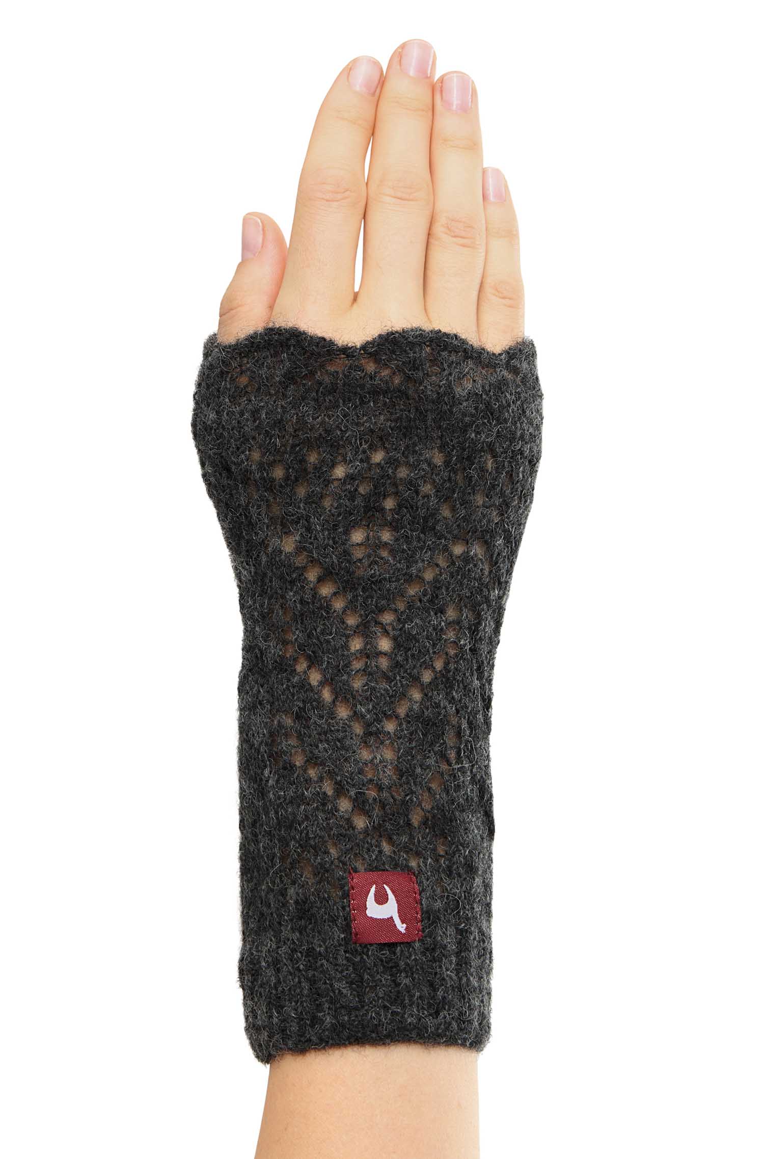 Alpaca wrist warmers HADIA made of 55% baby alpaca &amp; 26% merino