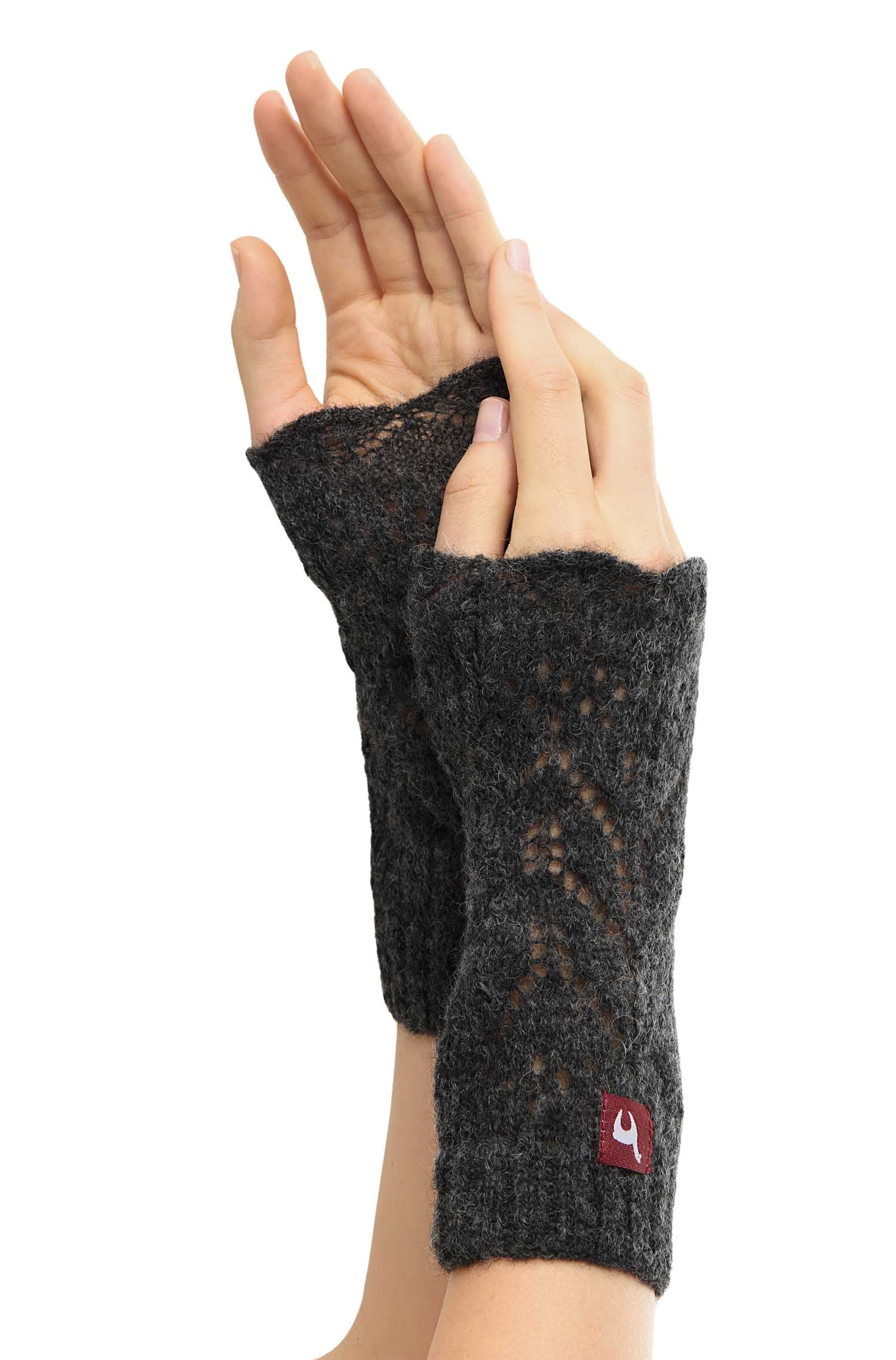 Alpaka Pulswärmer HADIA aus 55% Baby Alpaka & 26% Merino