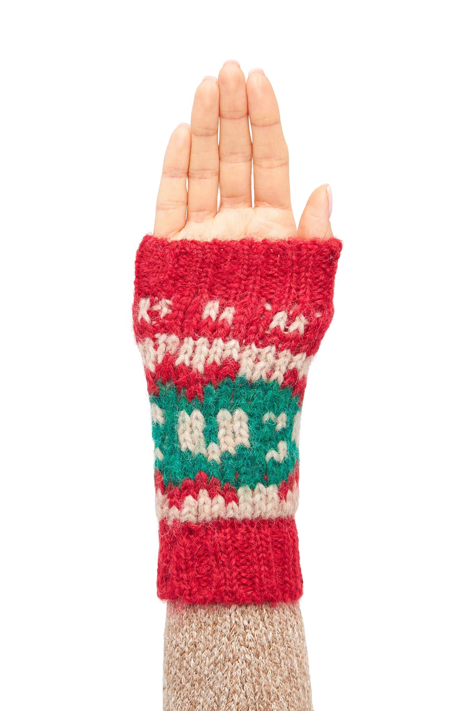 Alpaka Pulswärmer NAVIDAD aus Alpaka-Merino-Mix