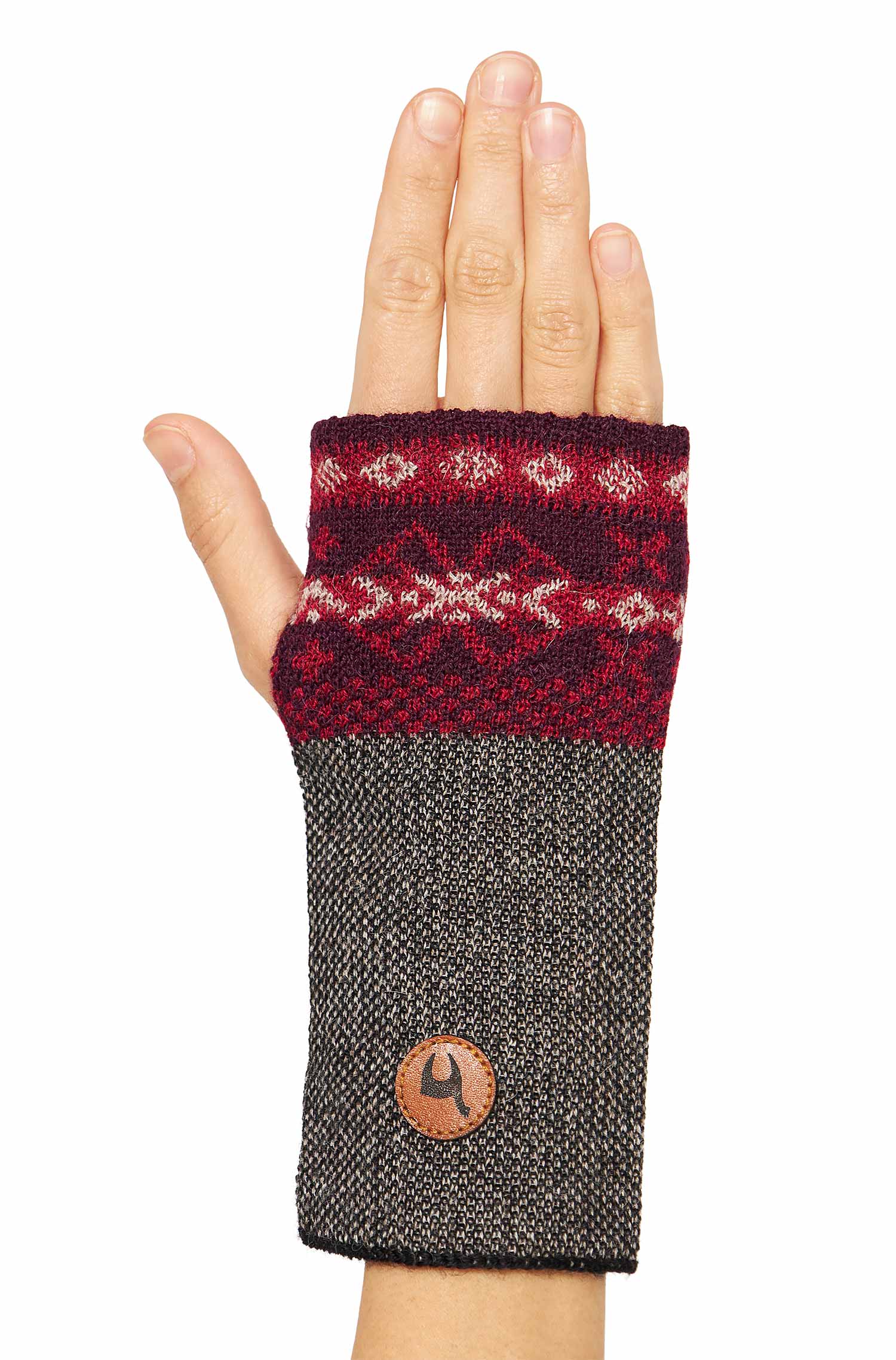 Alpaca wrist warmers PUKA made from 100% baby alpaca