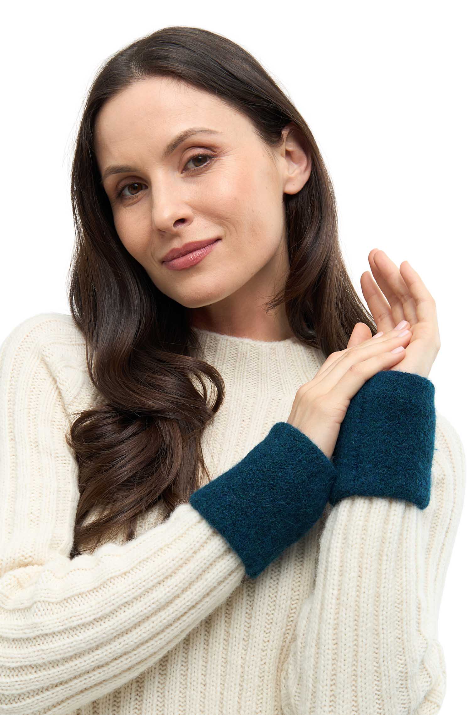 Alpaka Pulswärmer STRETCH mit Baby Alpaka