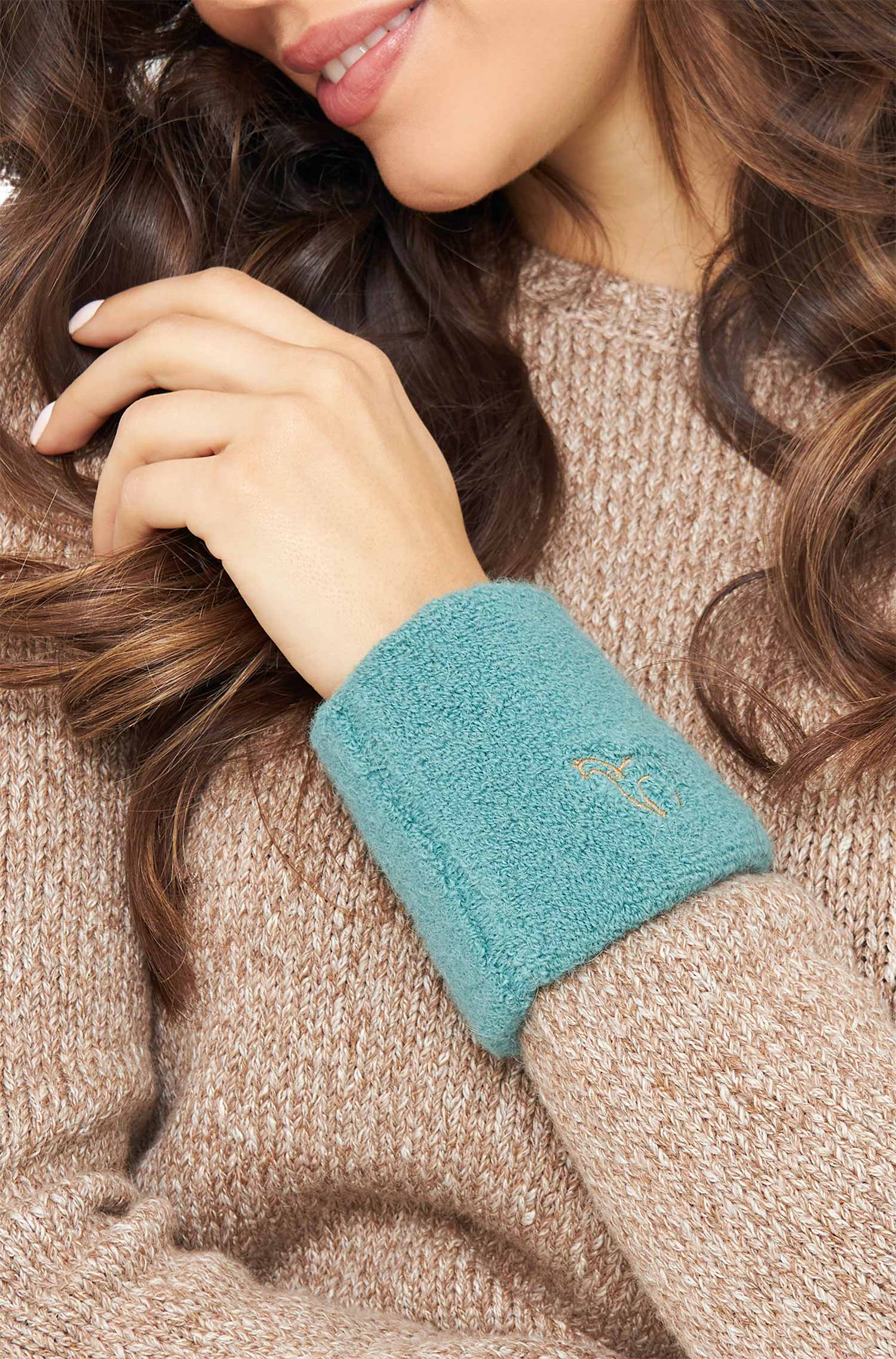 Alpaka Pulswärmer STRETCH mit Baby Alpaka