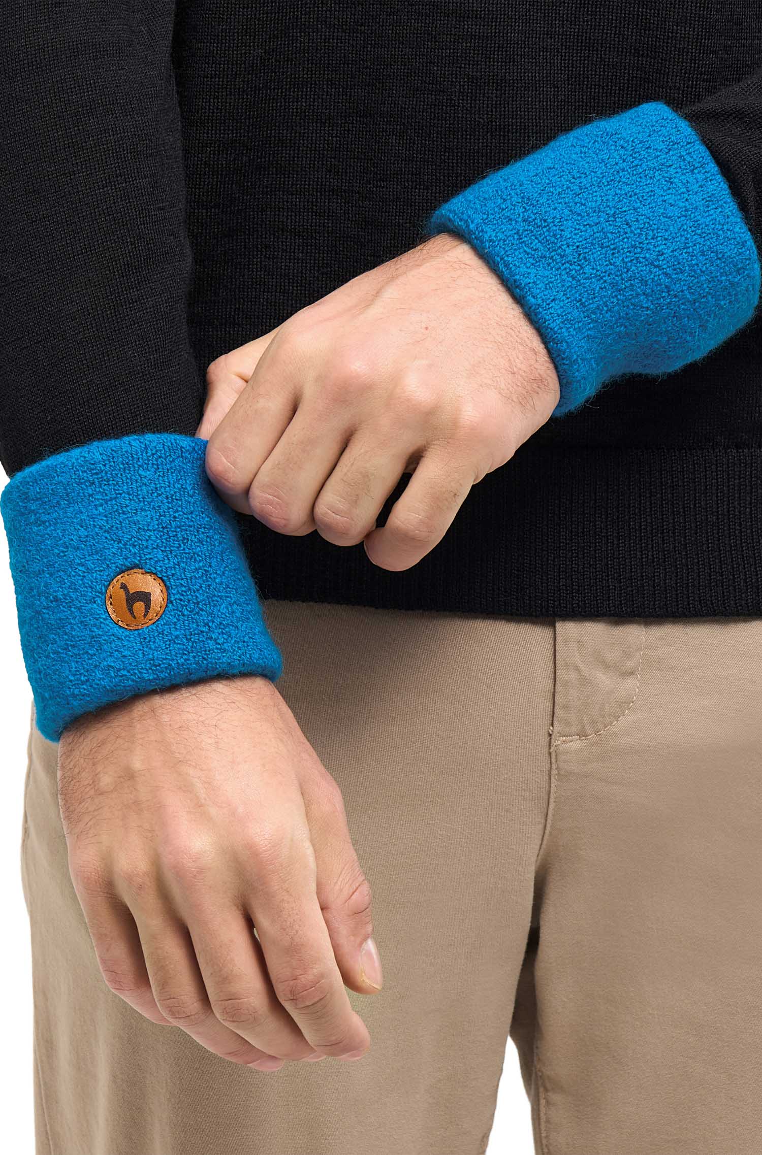 Alpaka Pulswärmer STRETCH mit Baby Alpaka