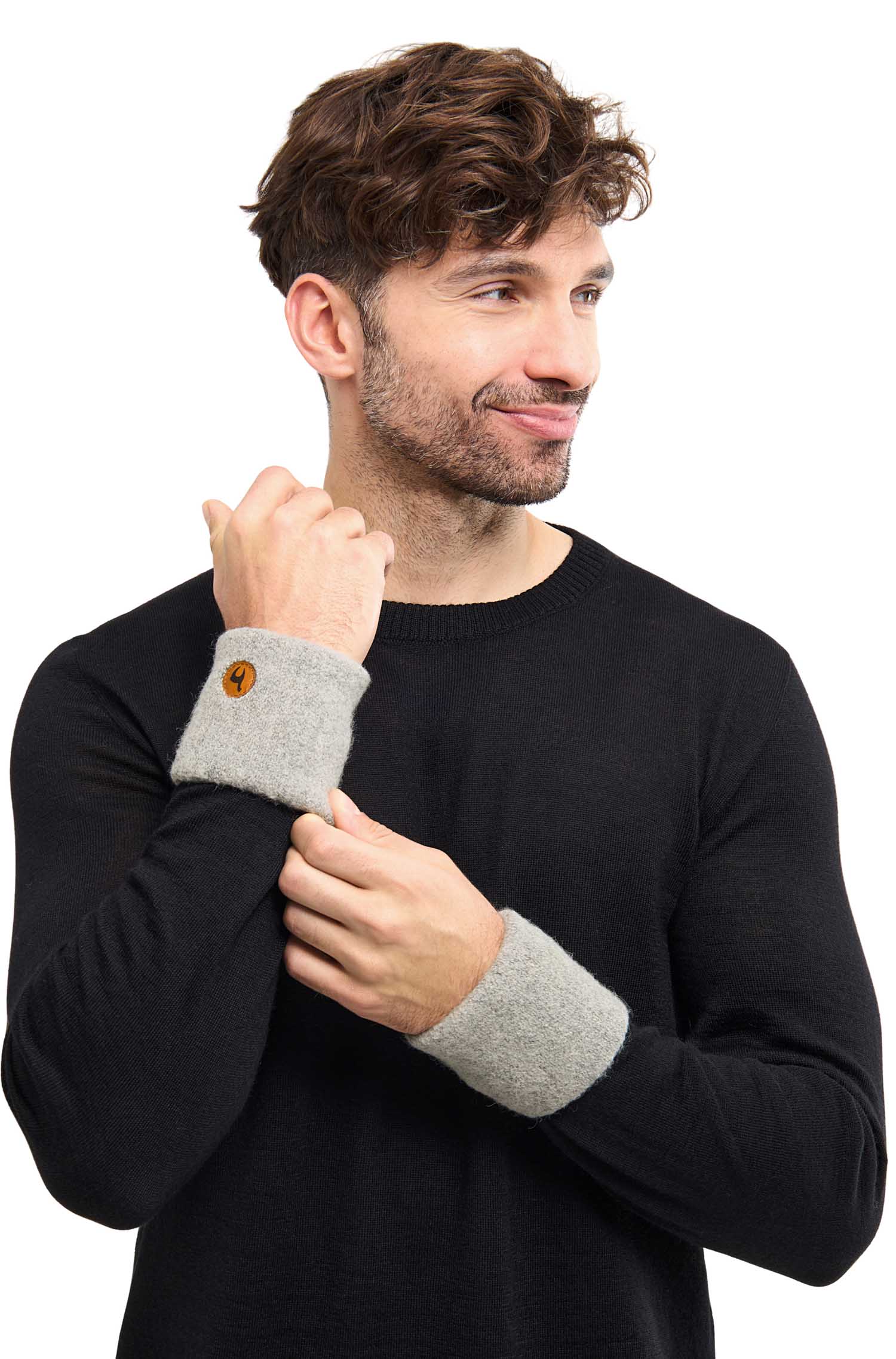 Alpaka Pulswärmer STRETCH mit Baby Alpaka