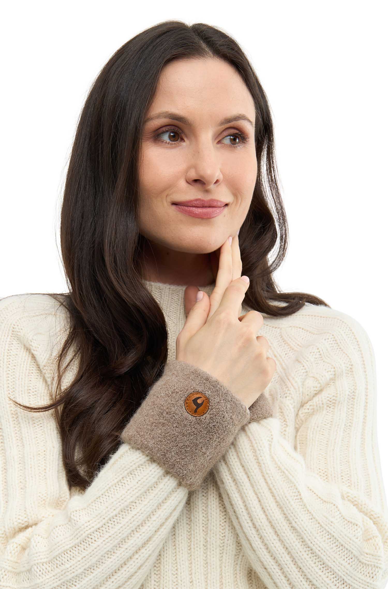 Alpaka Pulswärmer STRETCH mit Baby Alpaka