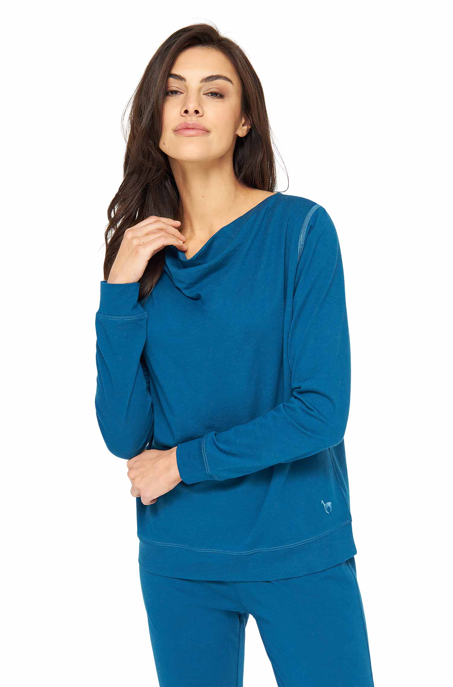 Alpaca pajamas women's top DREAMLINE made of alpaca-cotton mix