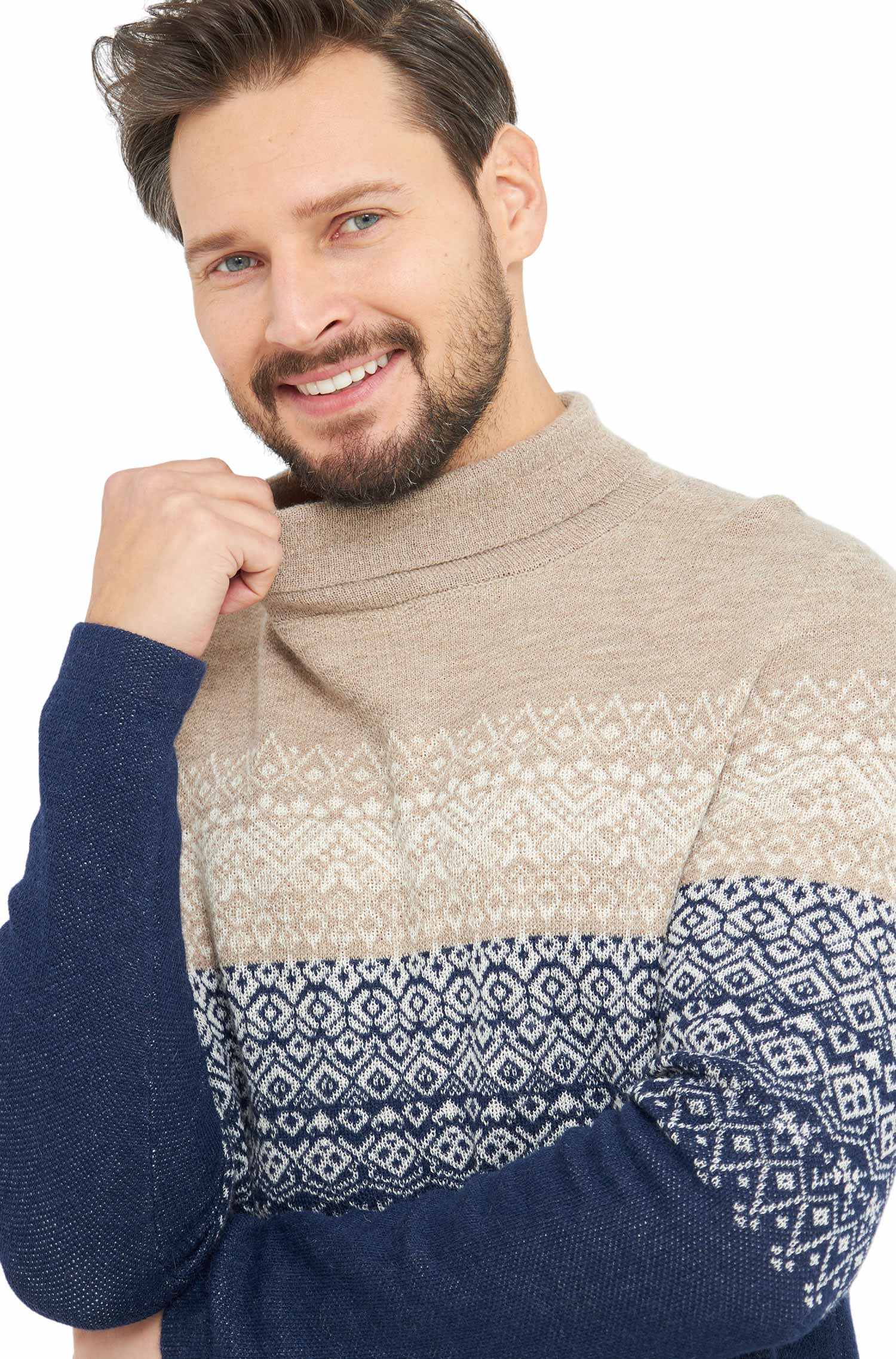 Alpaka Rollkragen Pullover CARLOS aus 100% Baby Alpaka