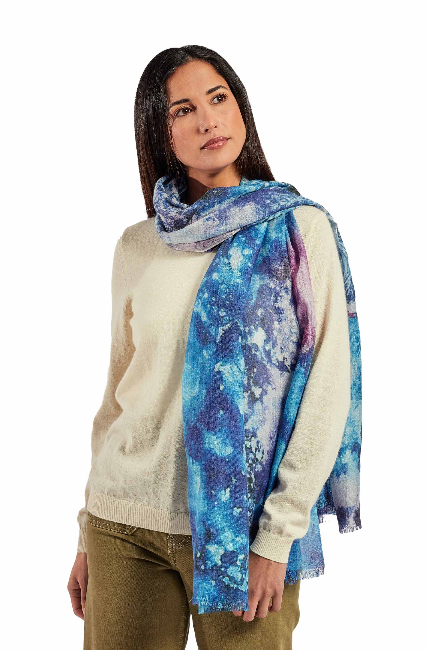 Alpaka Schal APROX ALA MARIPOSA aus 70% Baby Alpaka 30% Seide