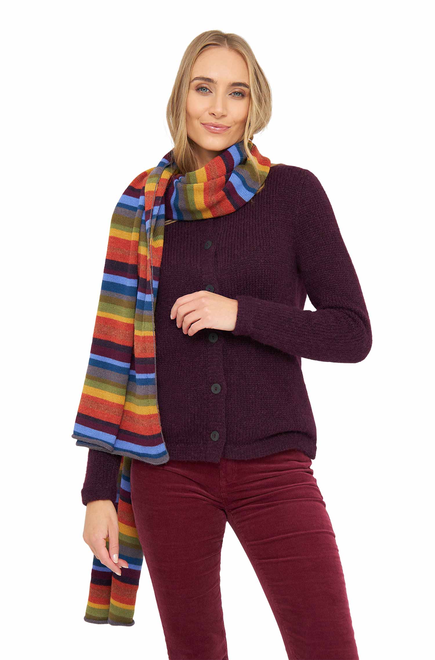 Alpaka Schal ARCO IRIS XXL aus 100% Baby Alpaka