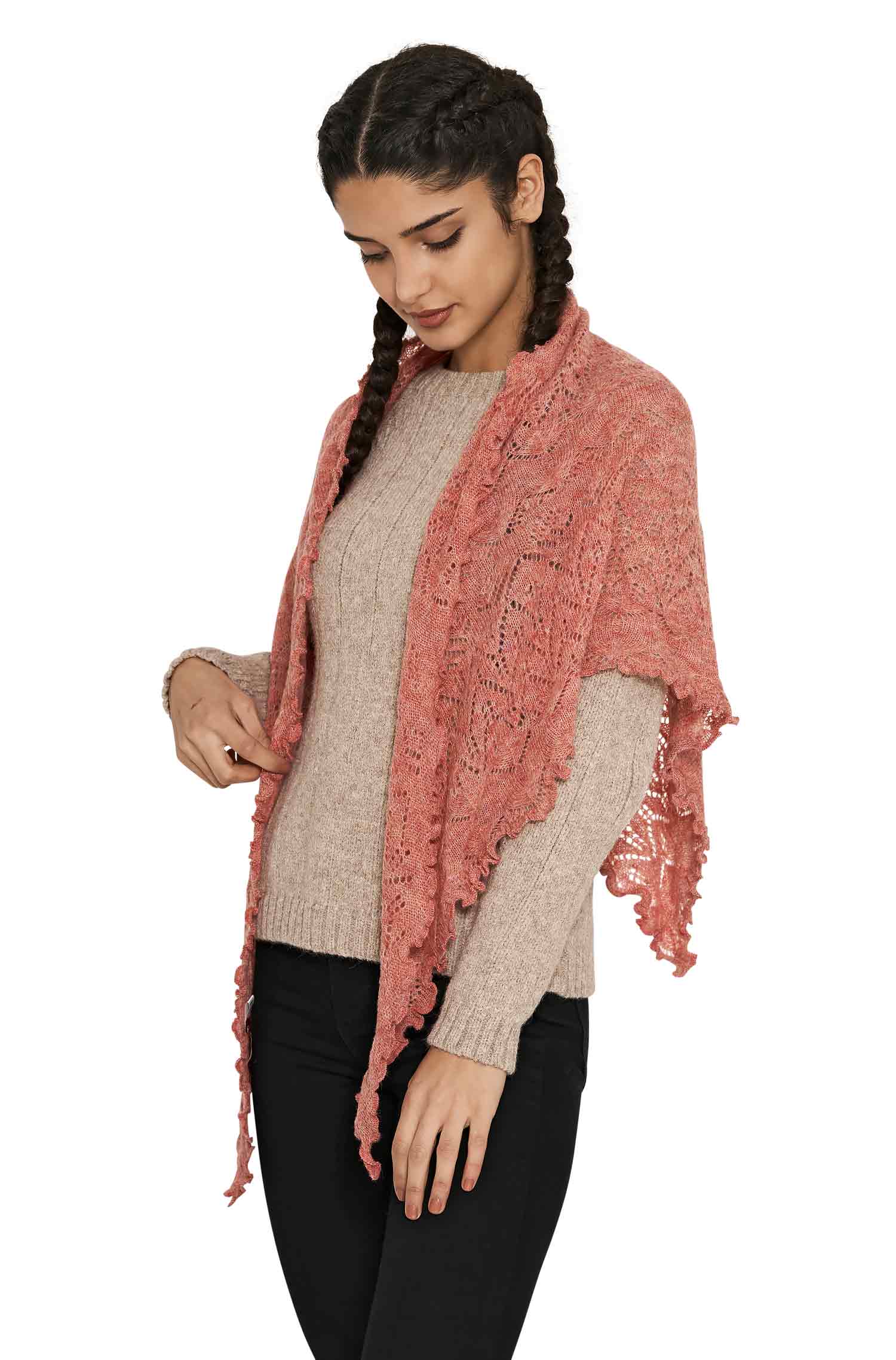 Alpaka Schal HADIA aus 55% Baby Alpaka & 26% Merino