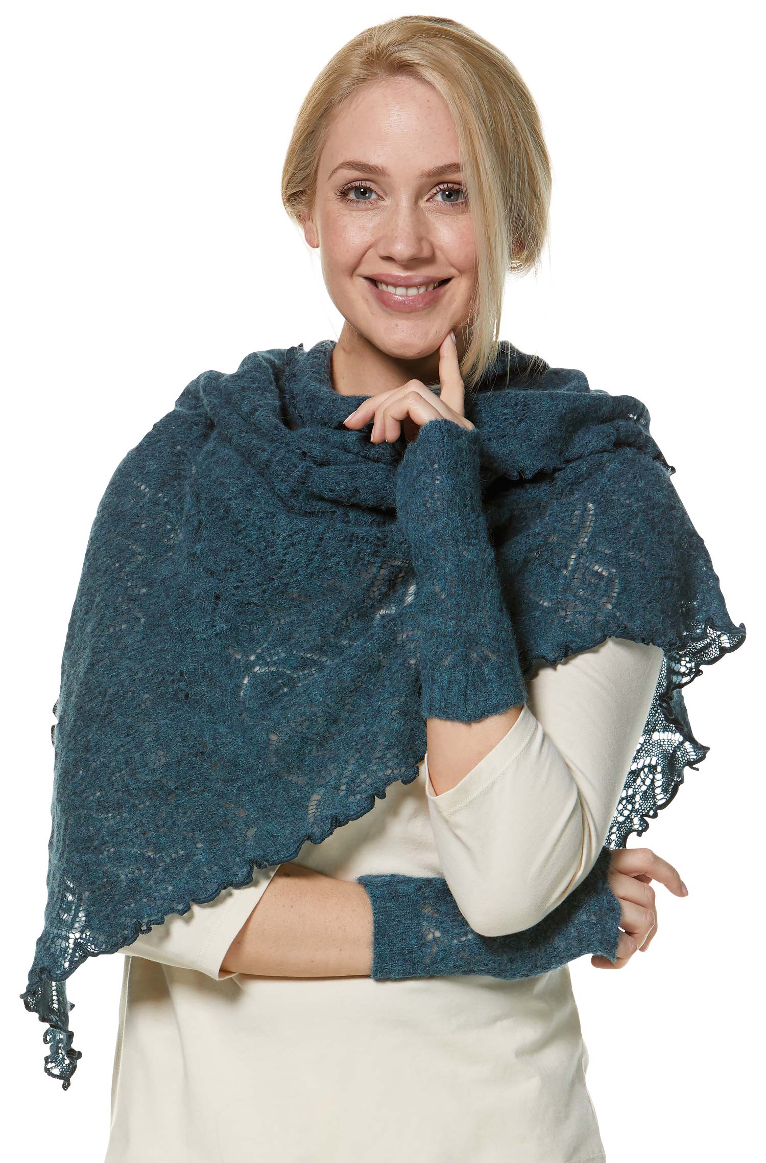 Alpaka Schal HADIA aus 55% Baby Alpaka & 26% Merino