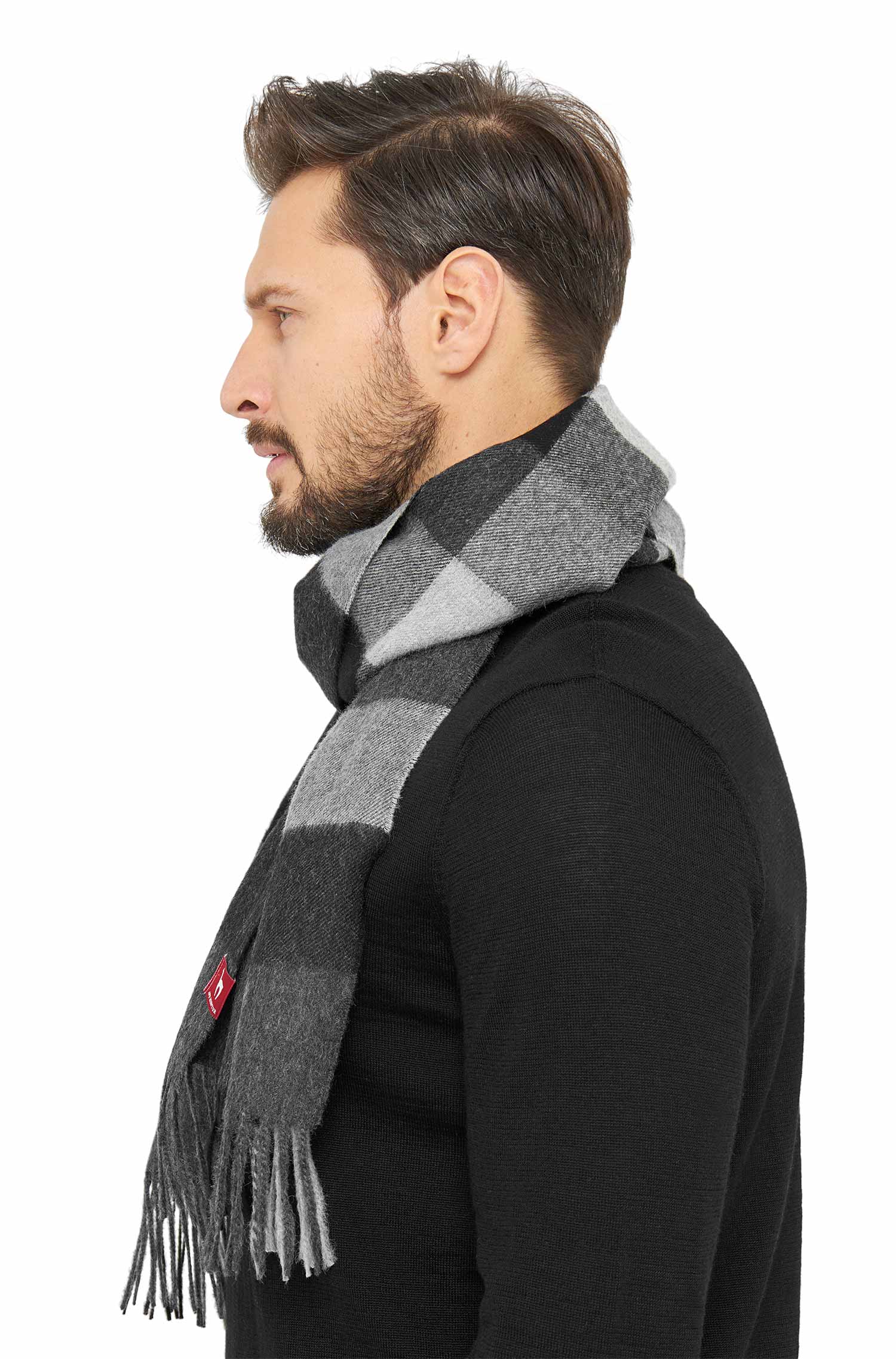 Alpaka Schal KARO aus 100% Baby Alpaka