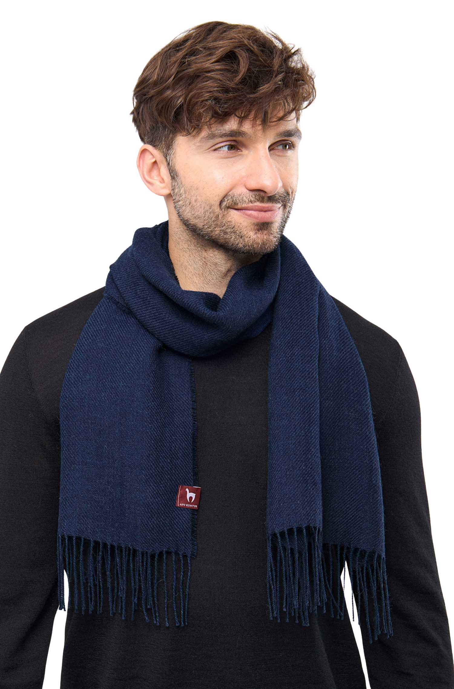 Alpaka Schal MELIERT aus 100% Baby Alpaka