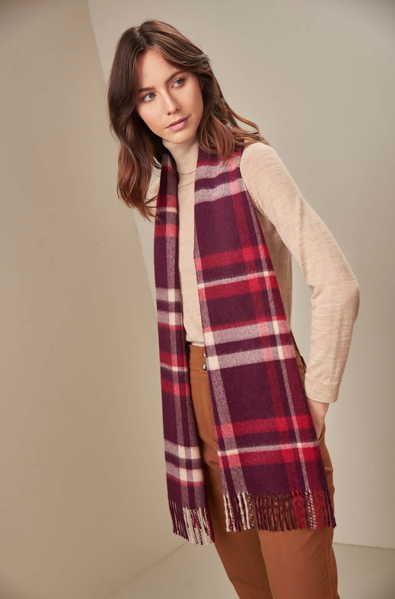 Alpaka Schal UANCAVELICA aus 100% Baby Alpaka