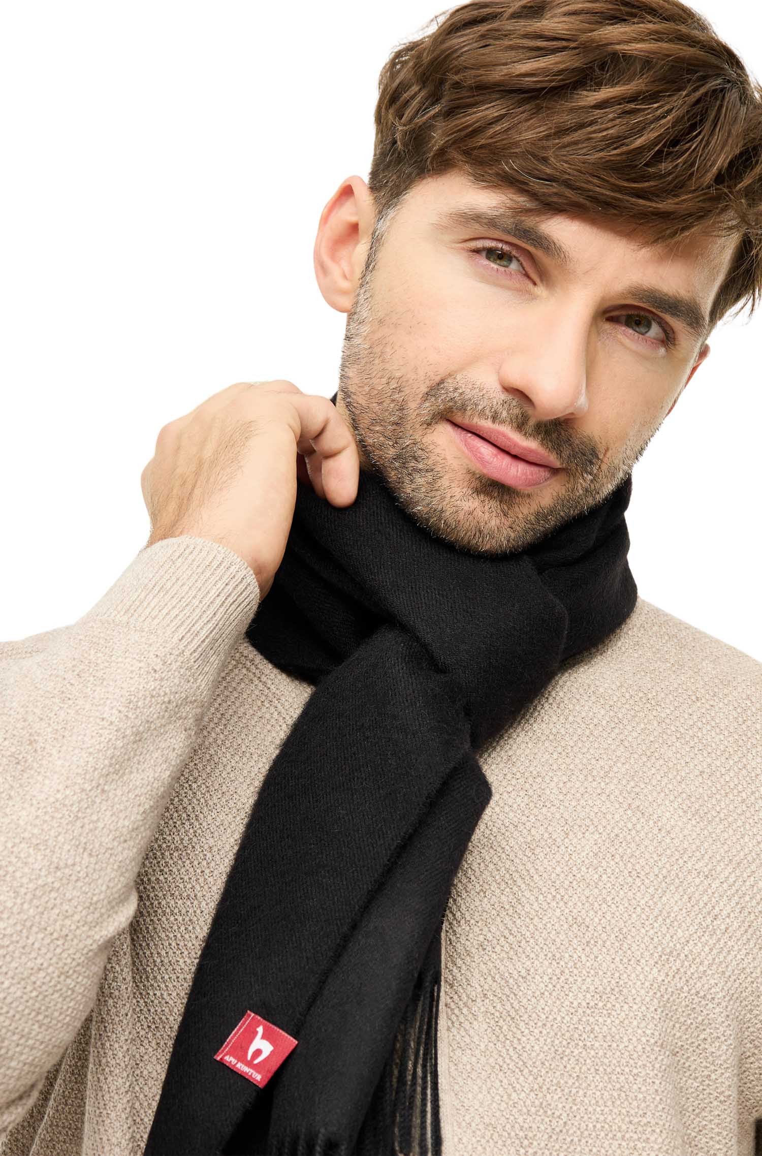 Alpaka Schal UNI aus 100% Baby Alpaka (30*180 cm)