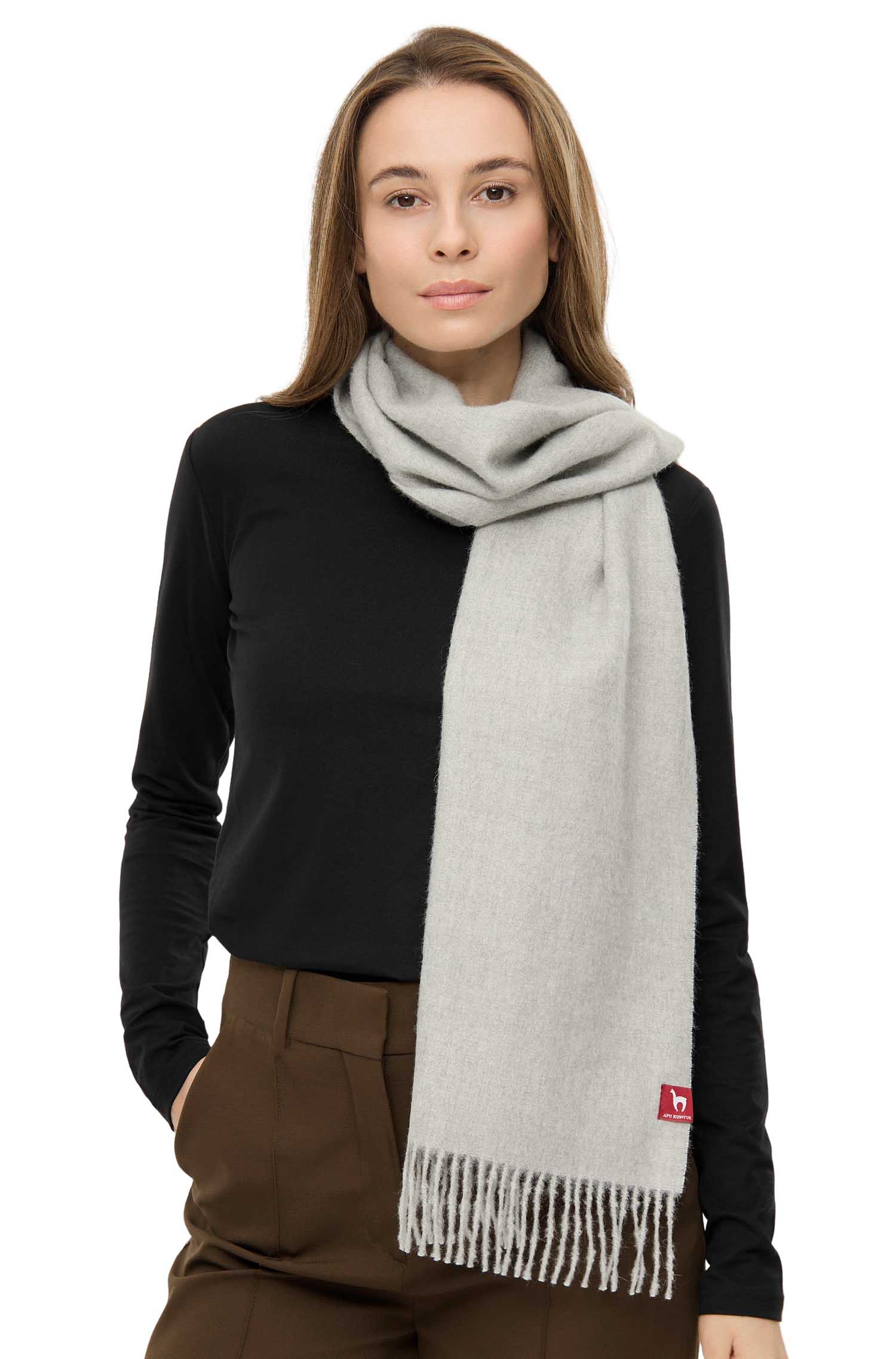 Alpaka Schal UNI aus 100% Baby Alpaka (30*180 cm)