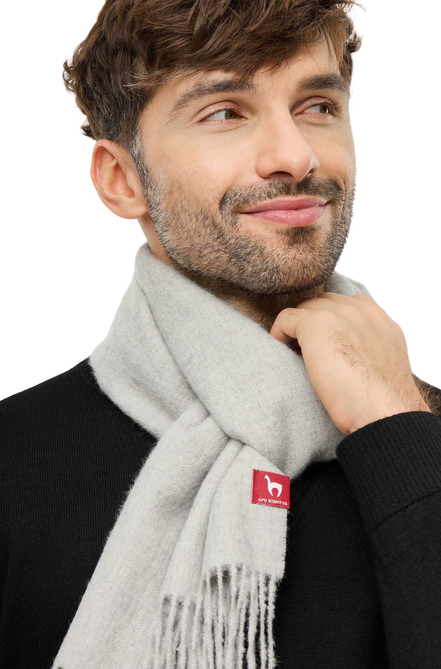 Alpaka Schal UNI aus 100% Baby Alpaka (30*180 cm)