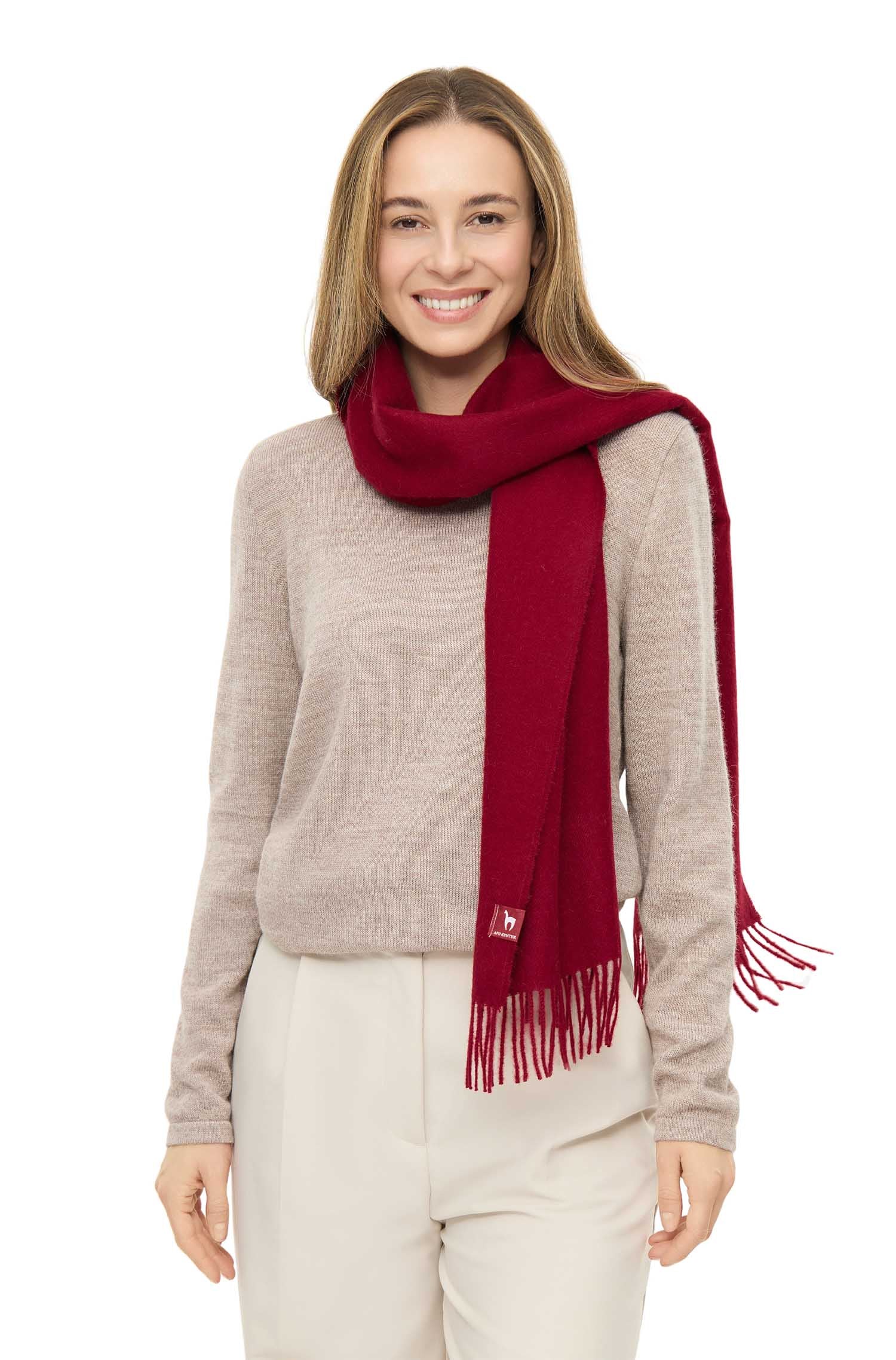 Alpaka Schal UNI aus 100% Baby Alpaka (30*180 cm)