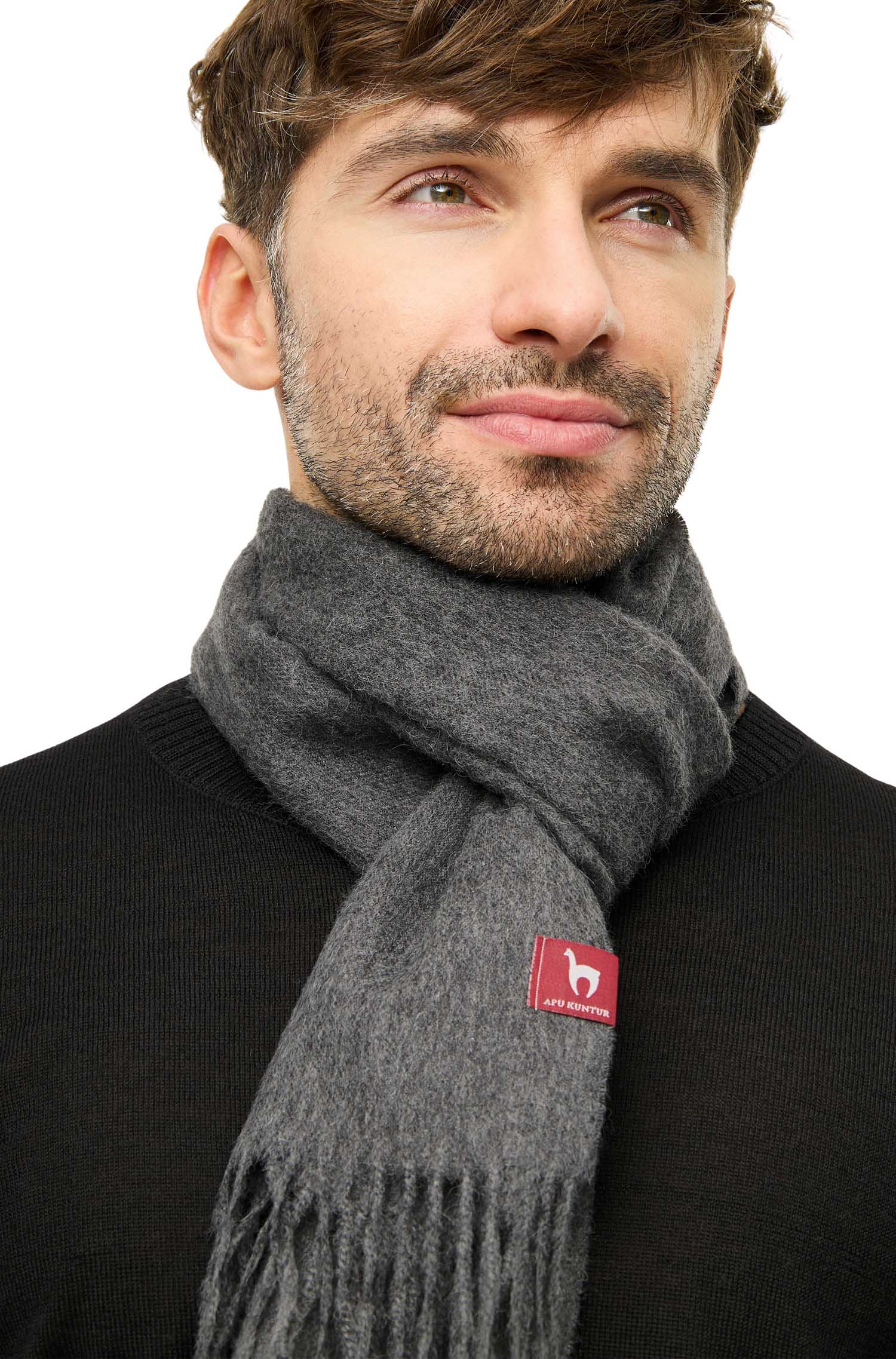 Alpaka Schal UNI aus 100% Baby Alpaka (30*180 cm)