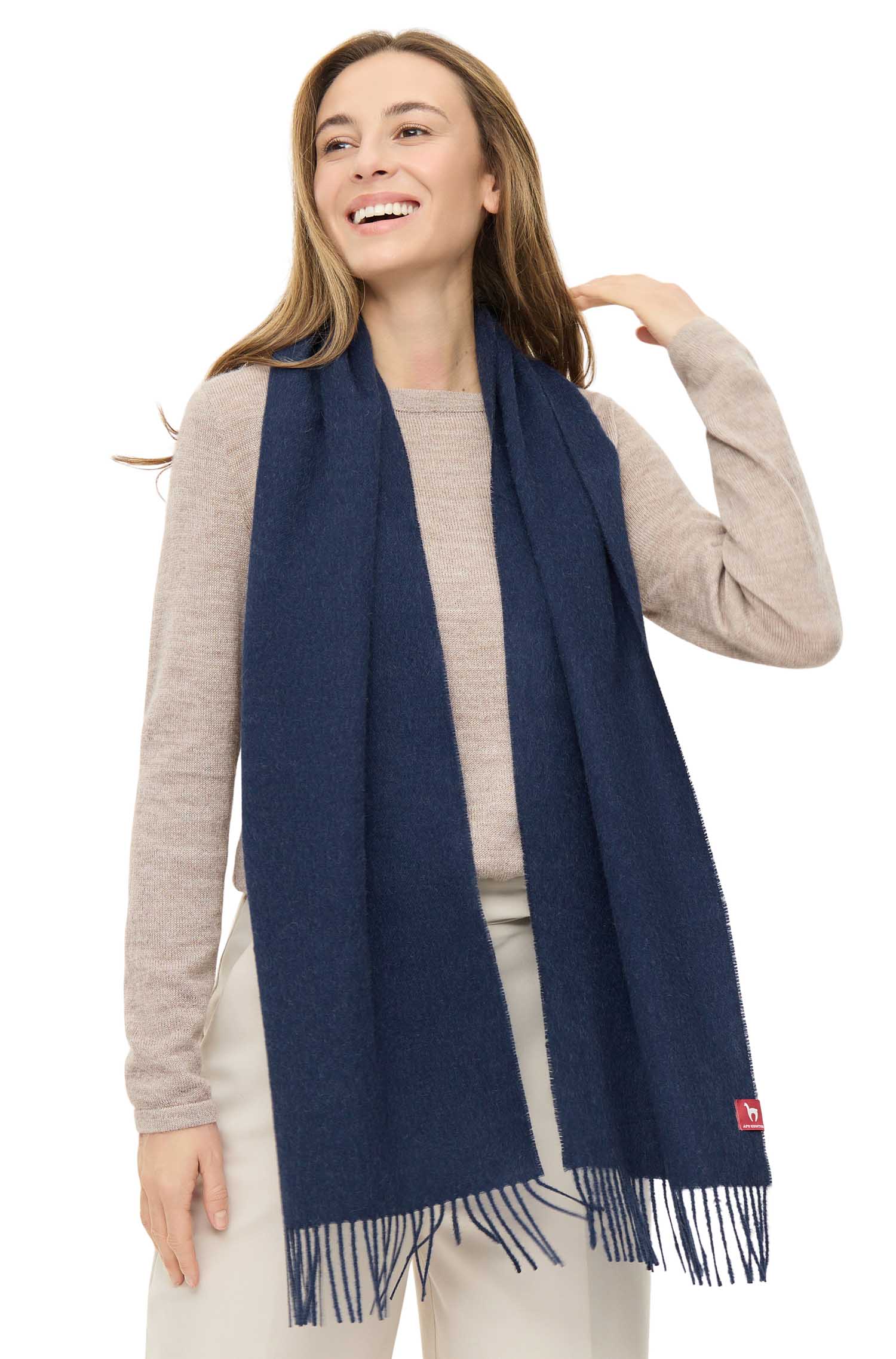 Alpaka Schal UNI aus 100% Baby Alpaka (30*180 cm)