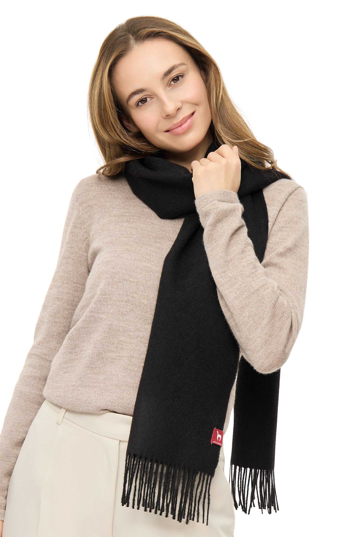 Alpaka Schal UNI aus 100% Baby Alpaka (30*180 cm)