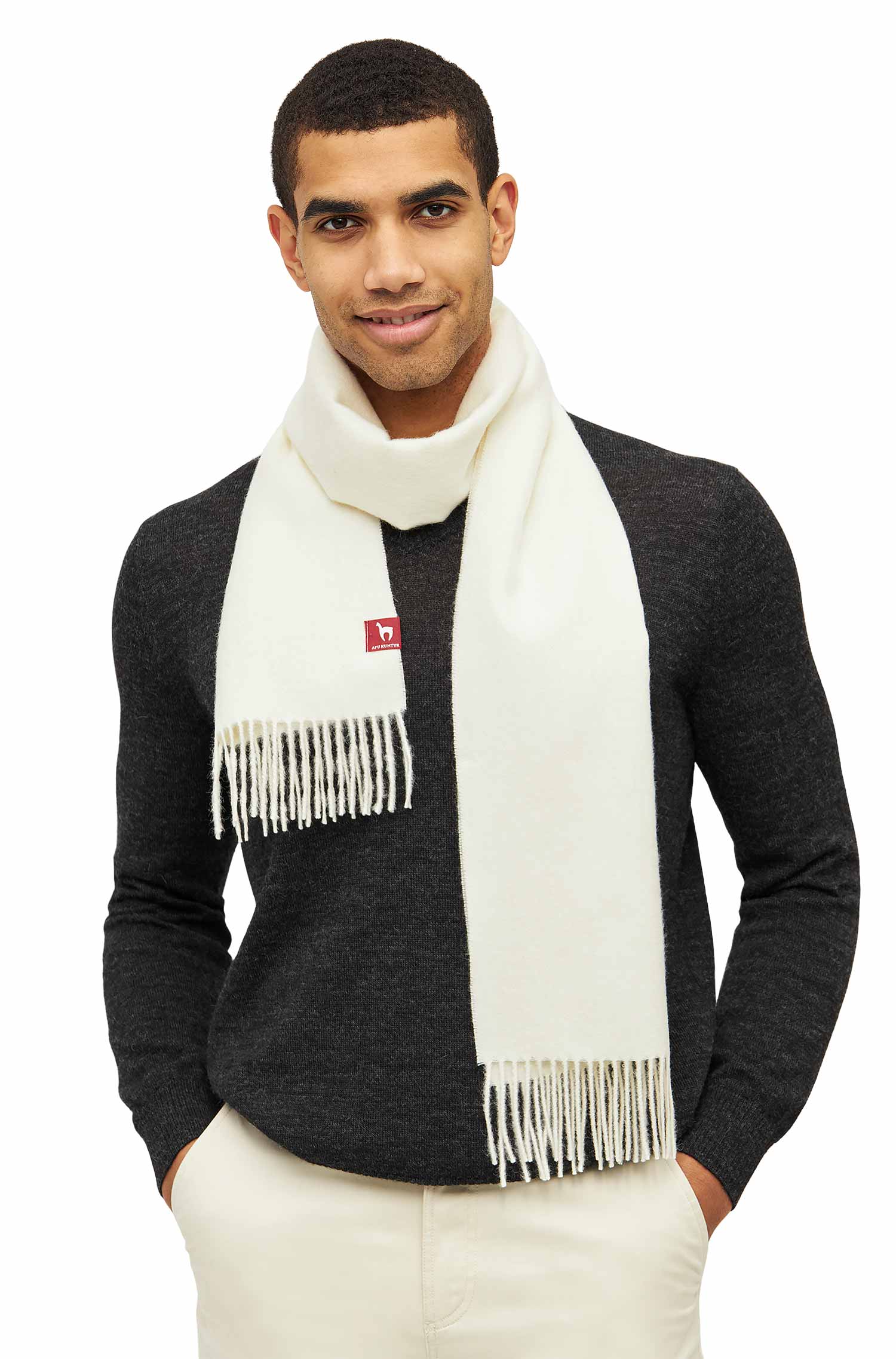 Alpaka Schal UNI aus 100% Baby Alpaka (30*180 cm)