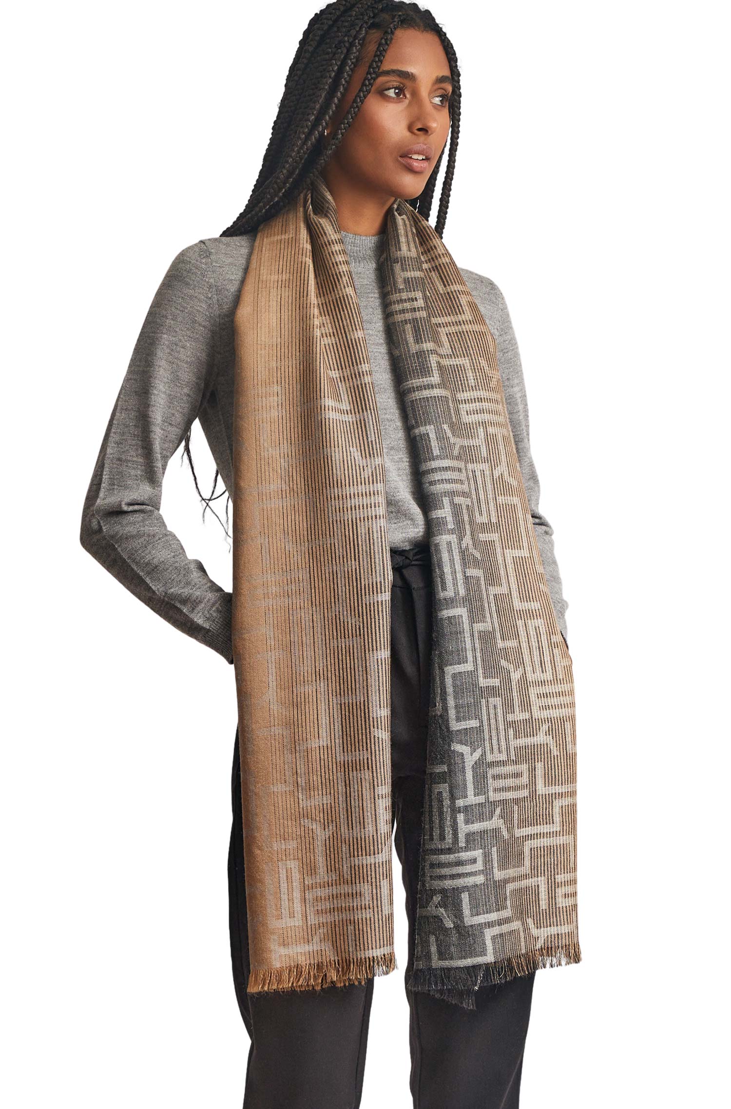 Alpaka Schal WASSER aus Alpaka & Seide