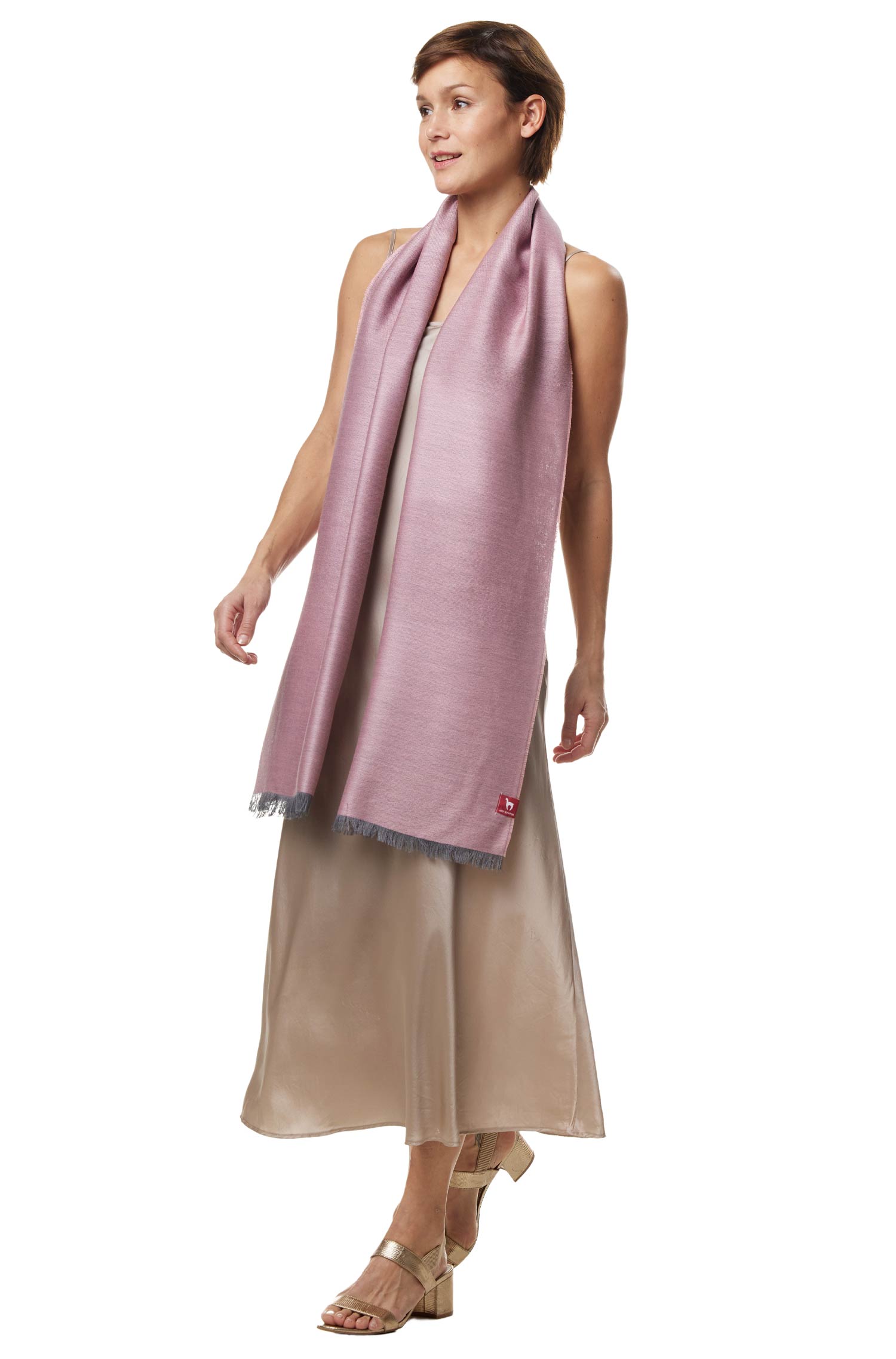 Seidenschal für Damen aus 70% Baby Alpaka - weich & temperaturausgleichend