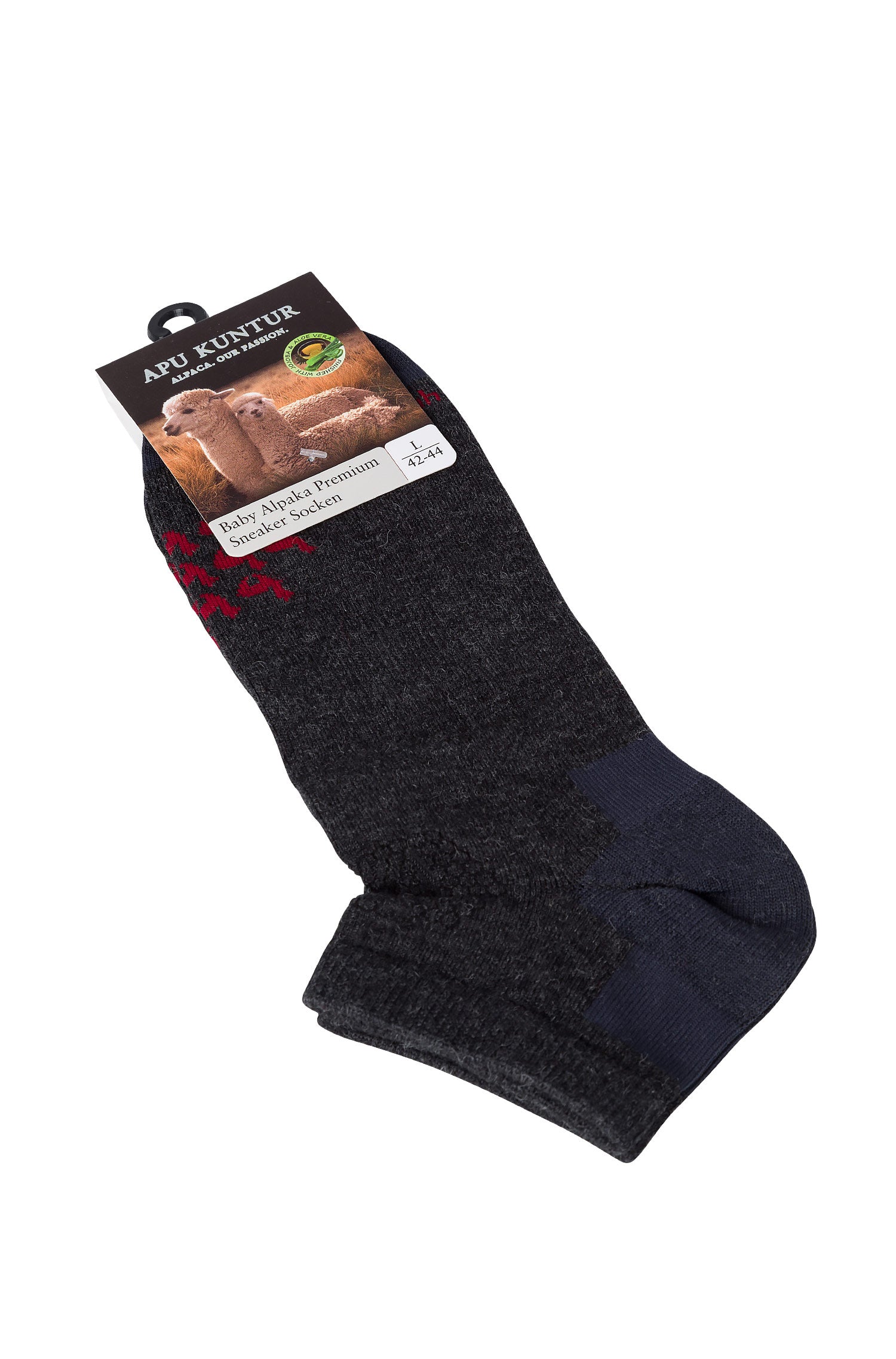 Alpaka SNEAKER-SOCKEN aus 70% Baby Alpaka & 25% Pima Baumwolle