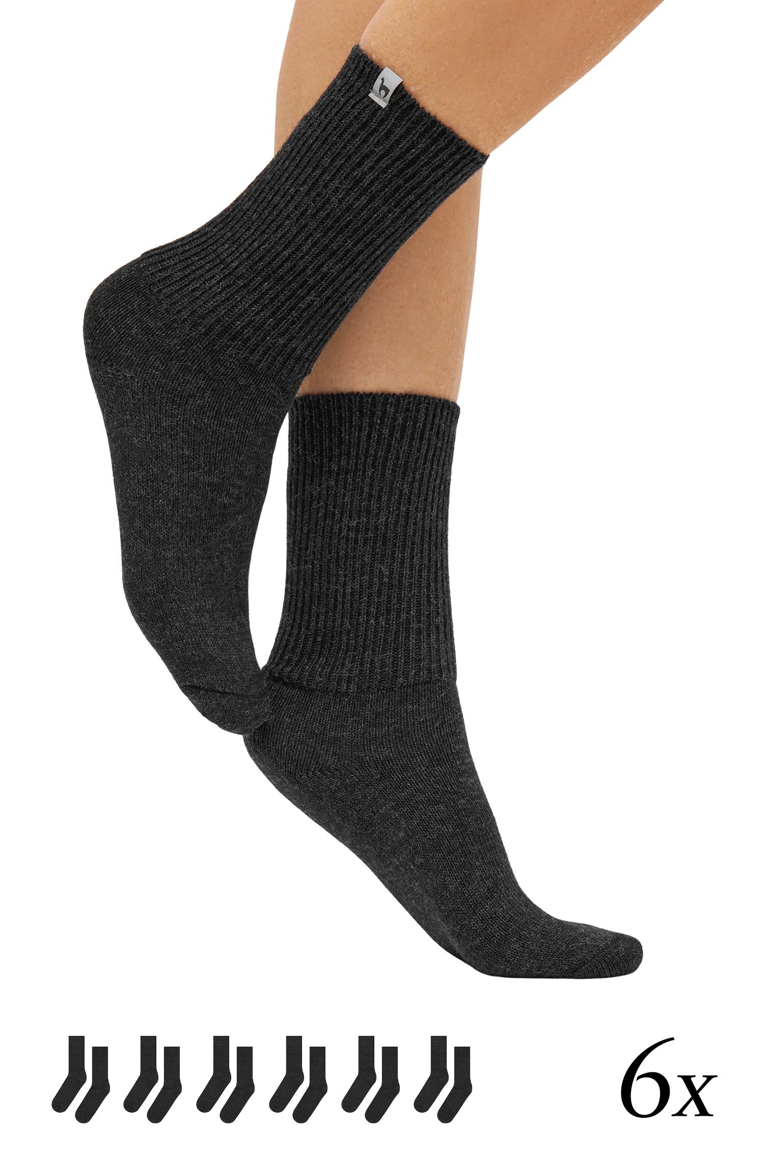 Alpaka Socken 6er Pack SOFT aus Alpaka-Woll-Mix