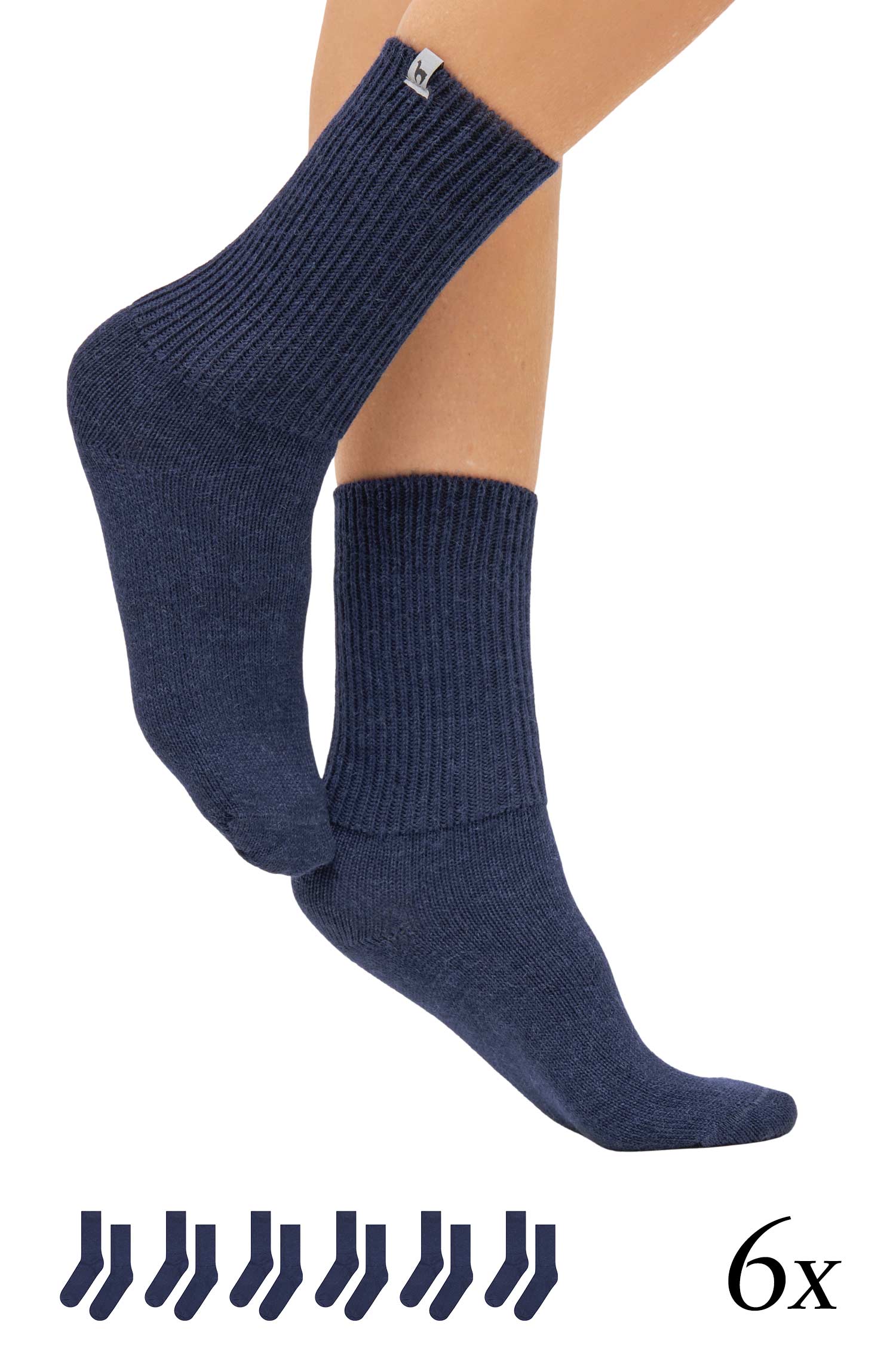 Alpaka Socken 6er Pack SOFT aus Alpaka-Woll-Mix
