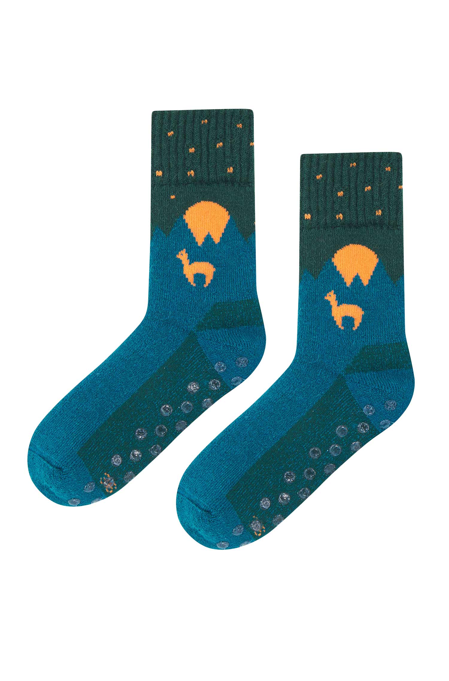Alpaka Socken ABS mit 52% Alpaka & 35% Wolle