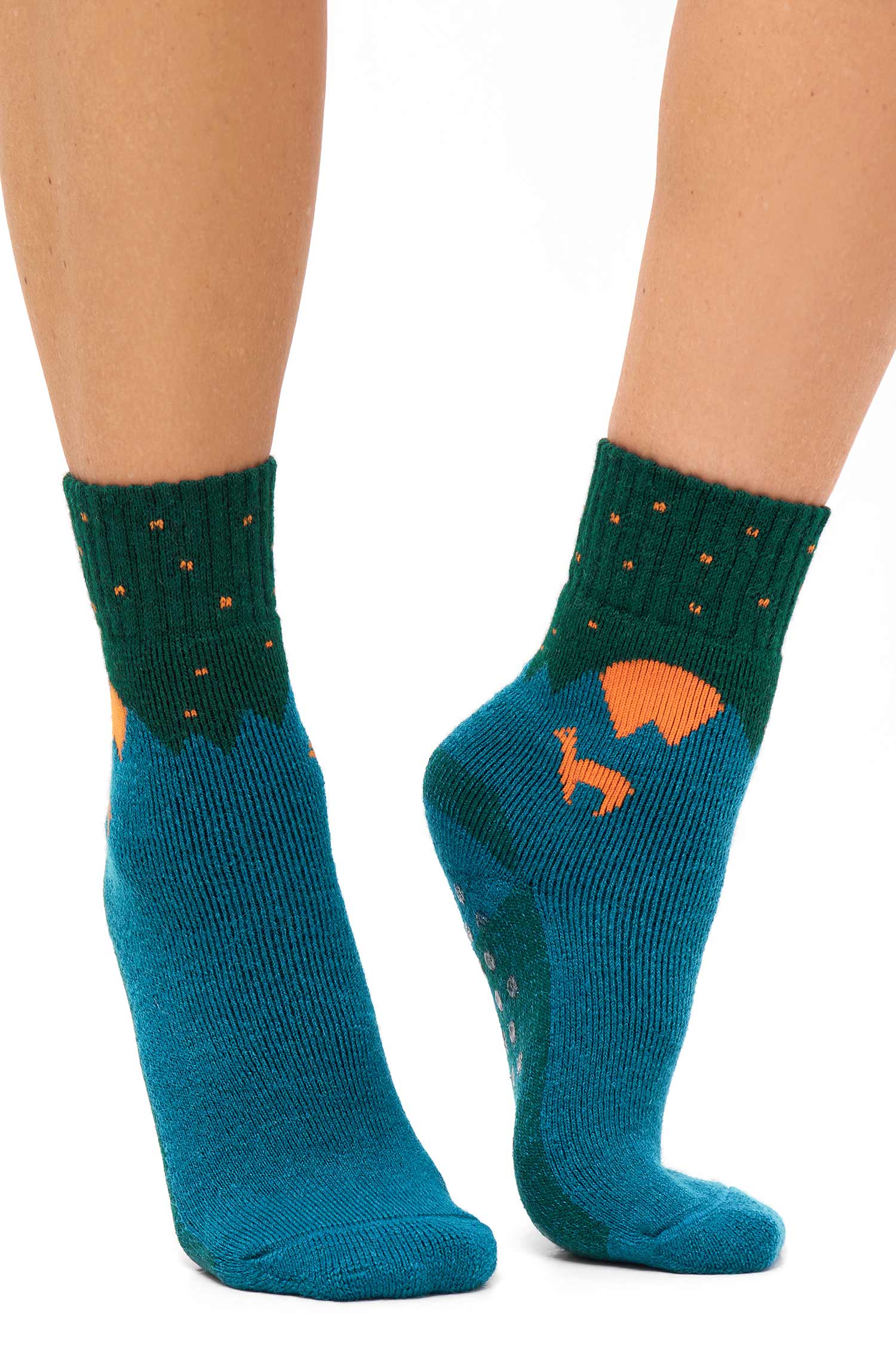 Alpaka Socken ABS mit 52% Alpaka & 35% Wolle