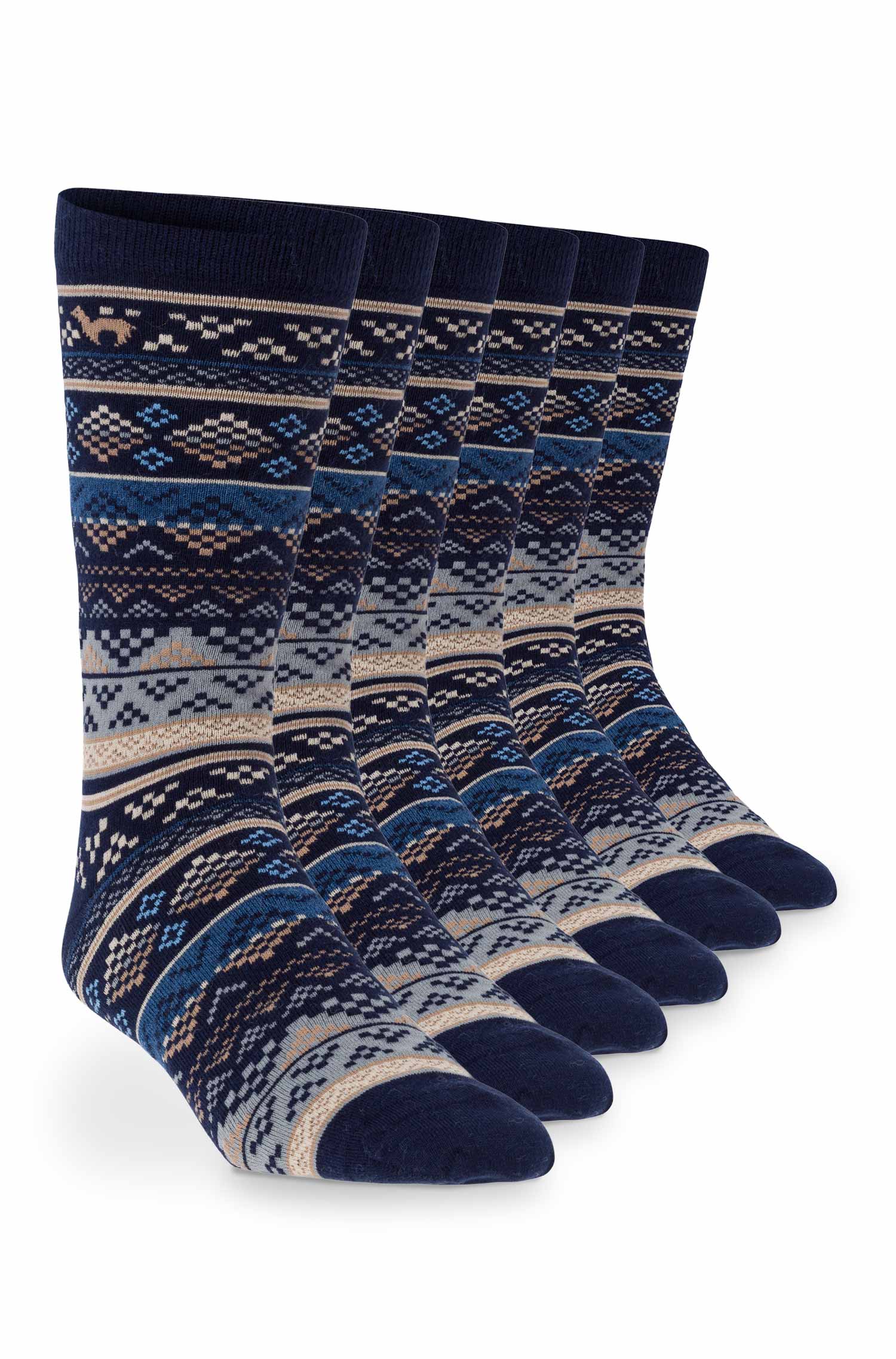 Alpaca socks INKA 6-pack made from 70% baby alpaca &amp; 25% pima cotton