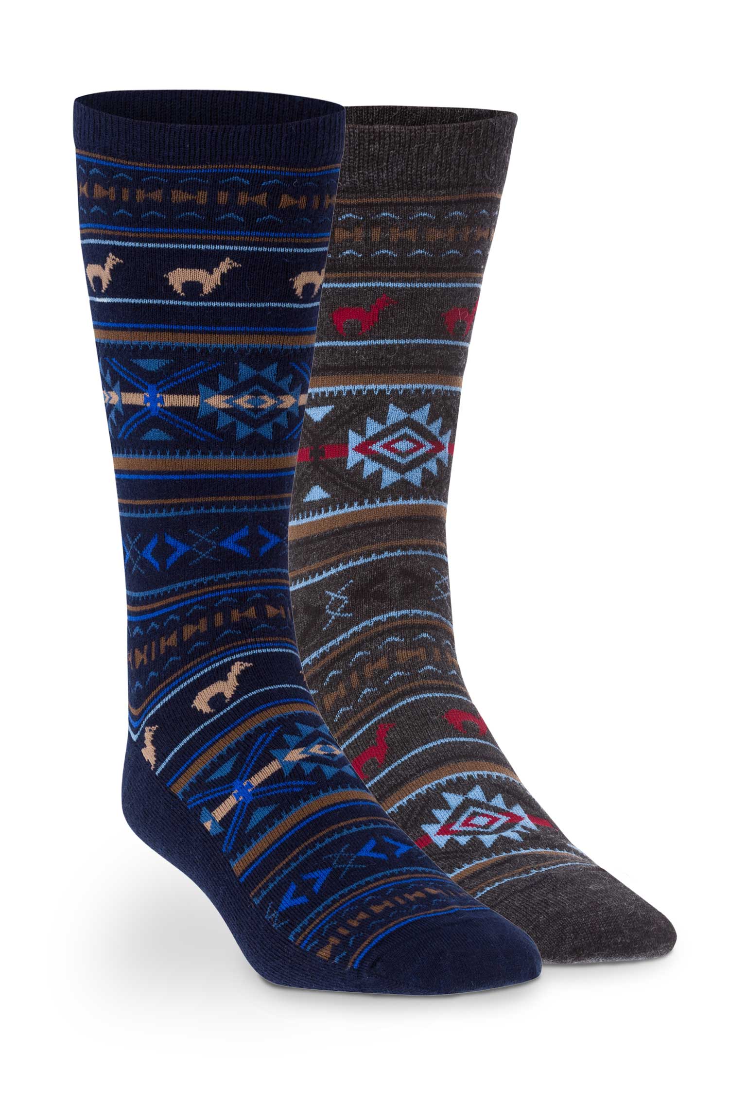 Alpaka Socken JACQUARD 6er Pack aus 70% Baby Alpaka und 25% Pima Baumwolle