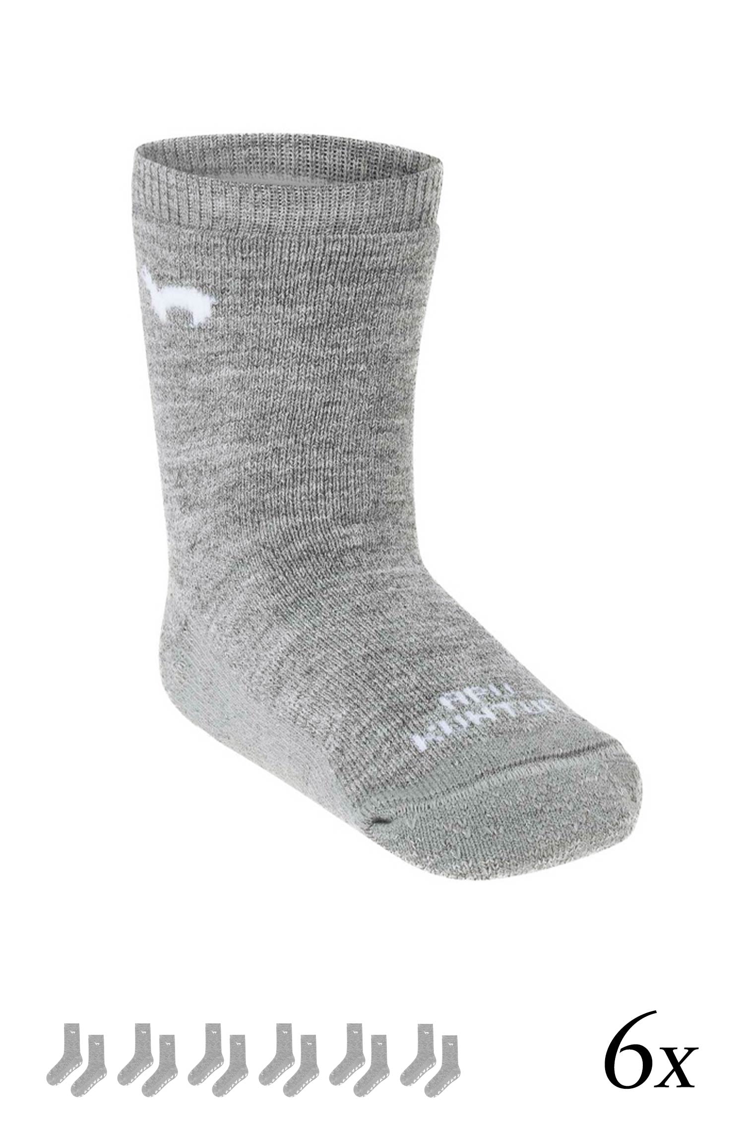 Chaussettes alpaga enfant ABS lot de 6 (taille 30-35) en mélange de laine d'alpaga