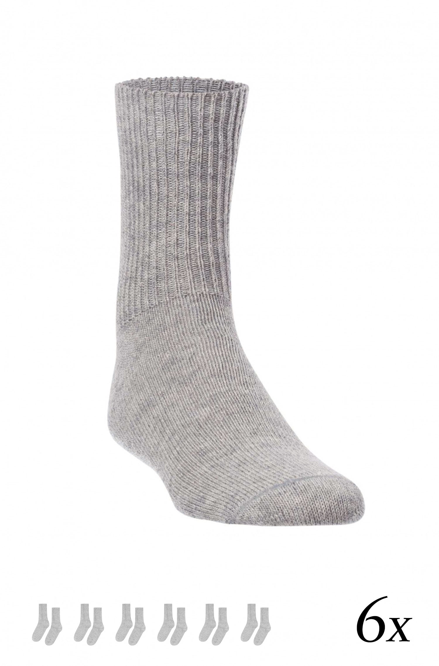 Alpaka Socken Kinder (Gr. 30-35) 6er Pack aus 60% Baby Alpaka & 30% Baumwolle