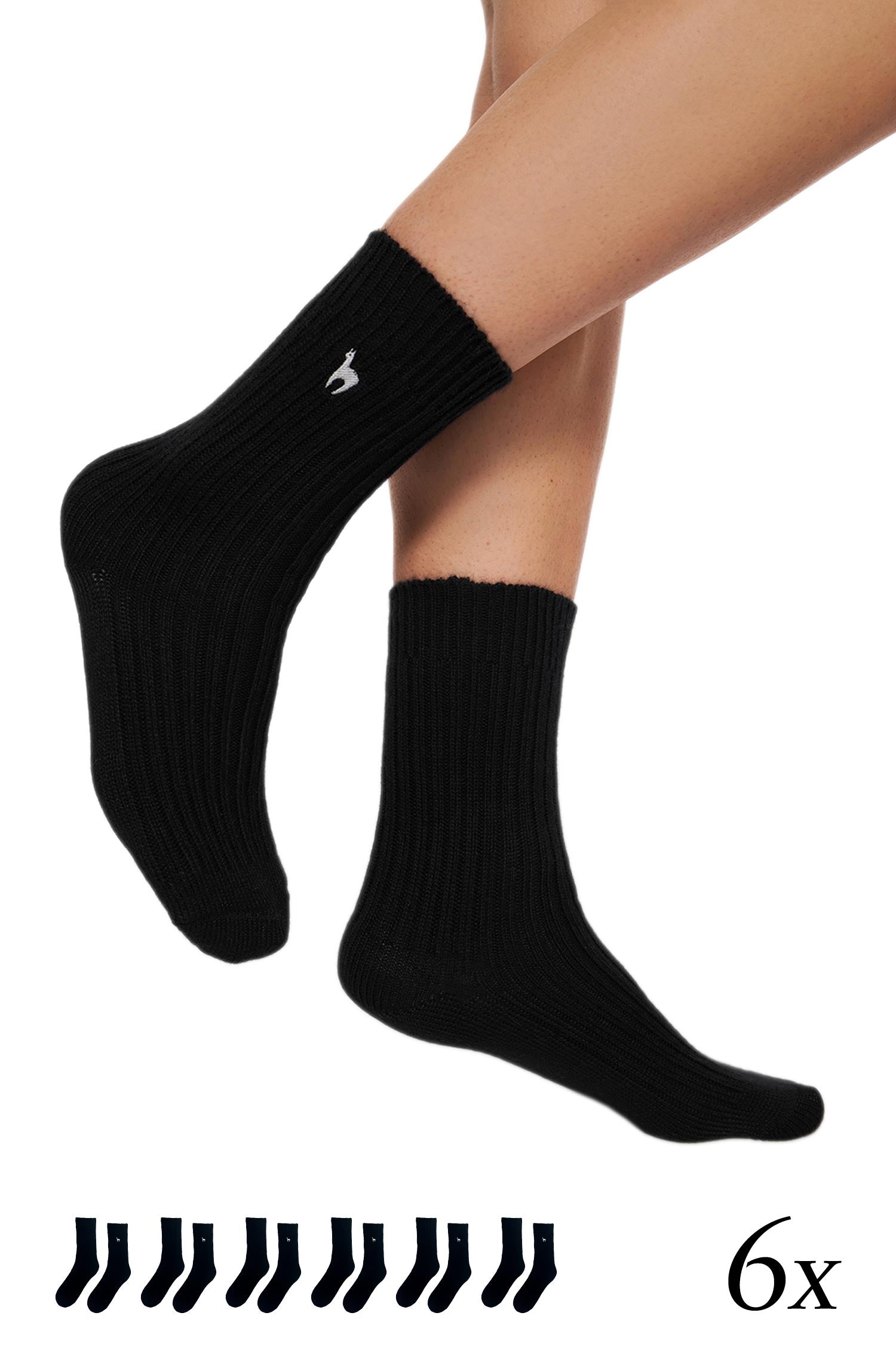 Alpaka Socken PREMIUM 6er Pack aus 70% Baby Alpaka & 25% Baumwolle