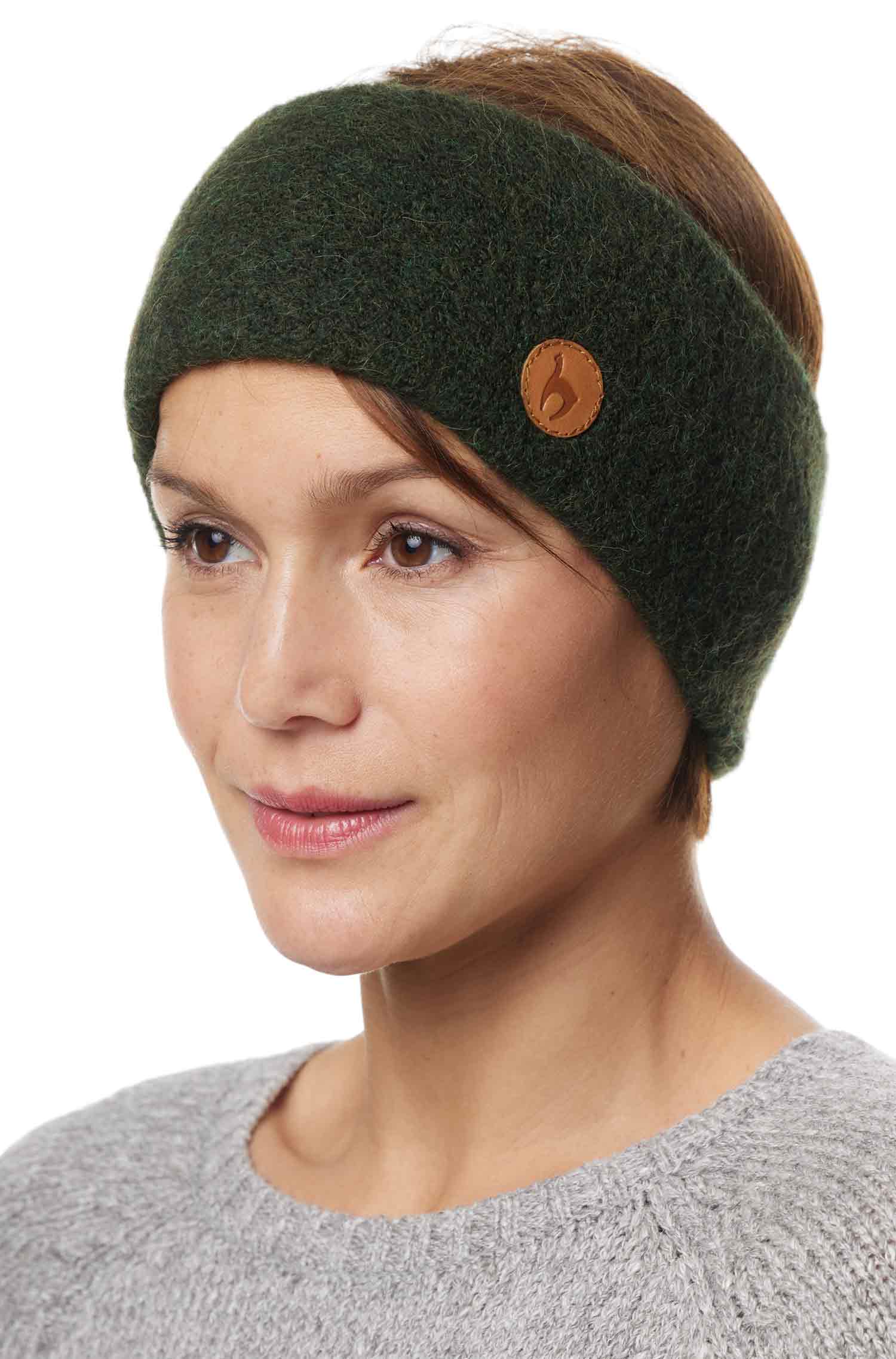 Alpaca headband STRETCH made of 96% baby alpaca