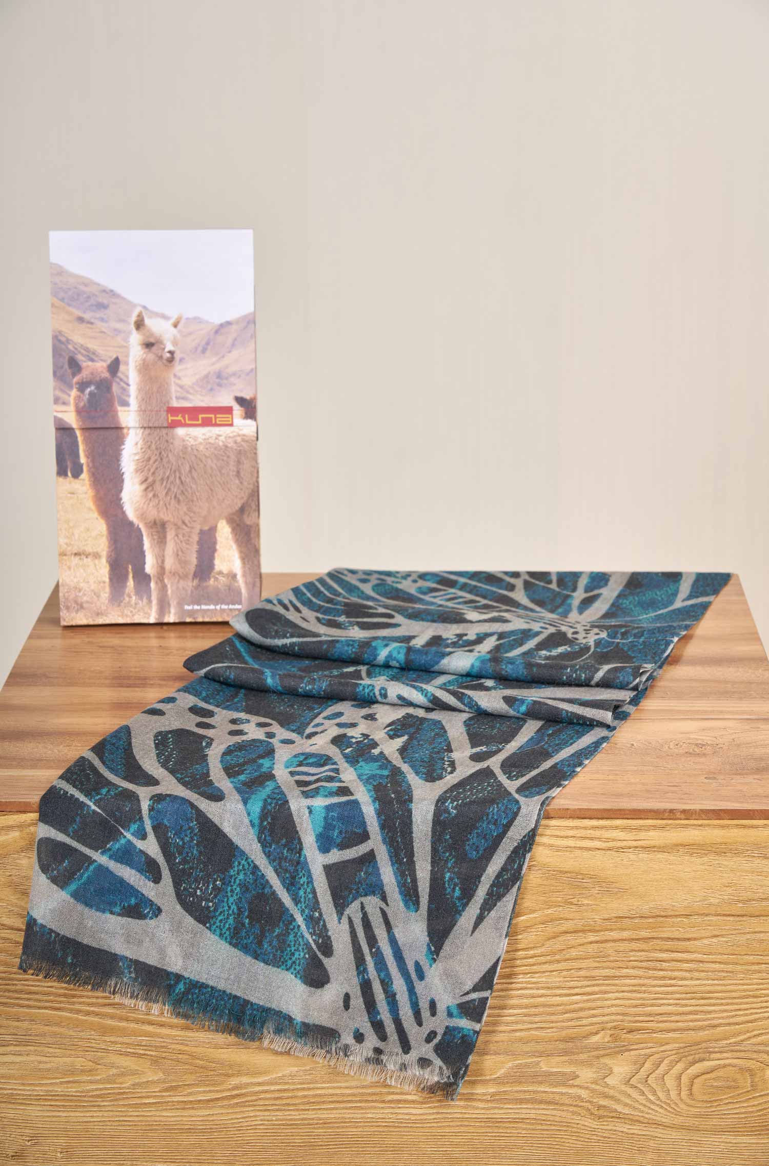 Alpaka Stola VIADUC aus Alpaka-Seide-Mix