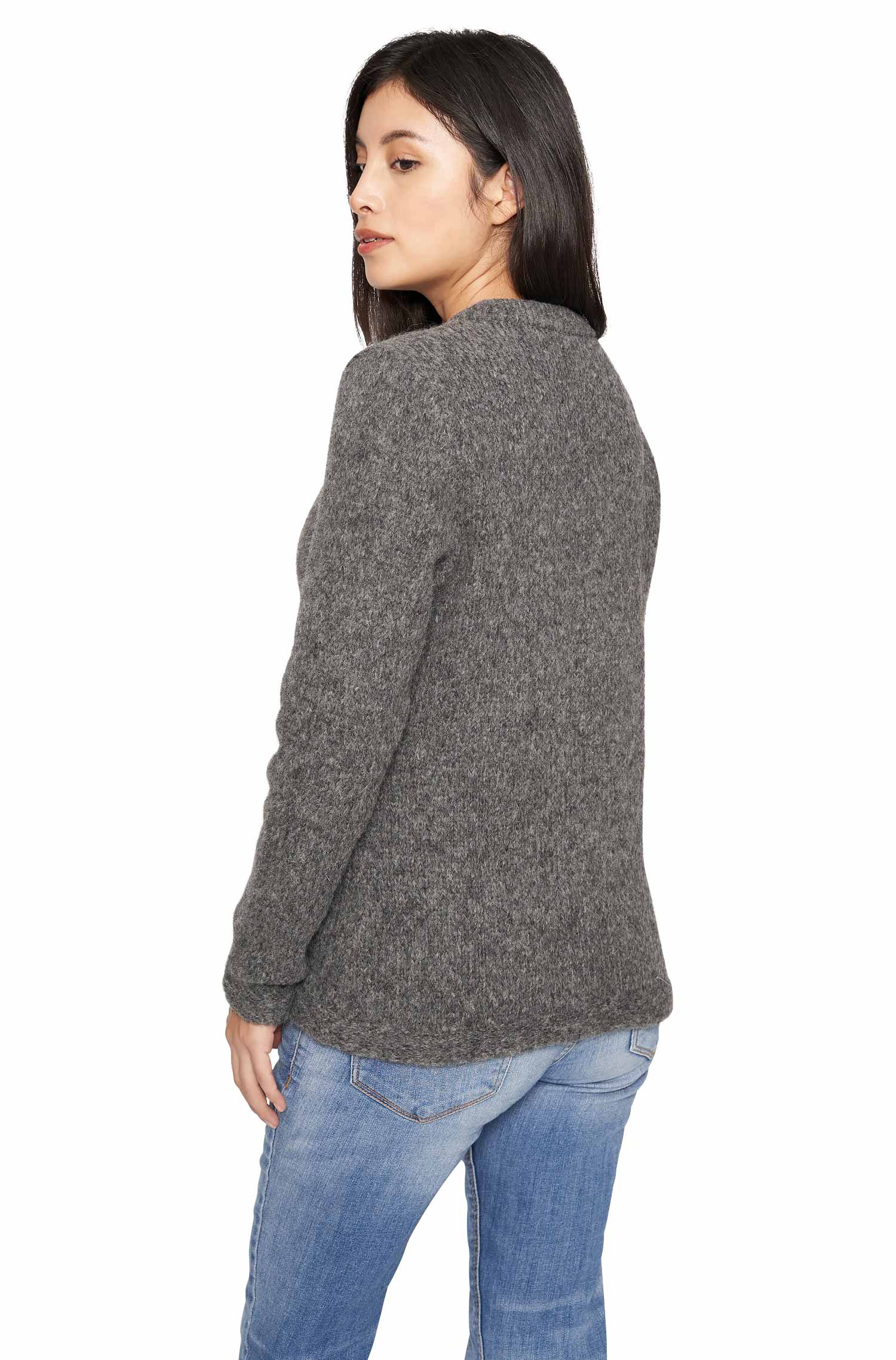 Alpaka Strickjacke ASA aus Baby Alpaka und Wolle