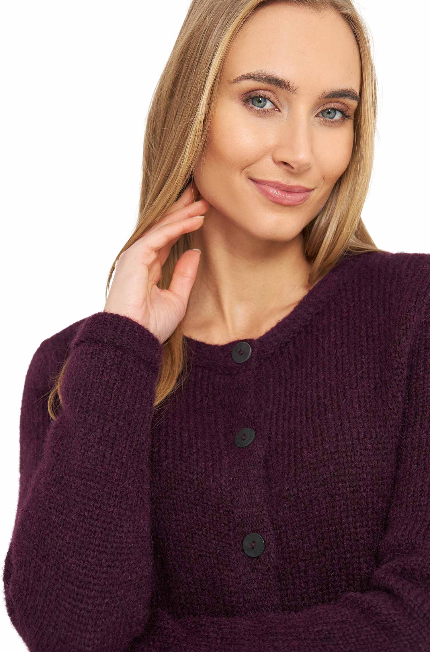 Alpaka Strickjacke ASA aus Baby Alpaka und Wolle