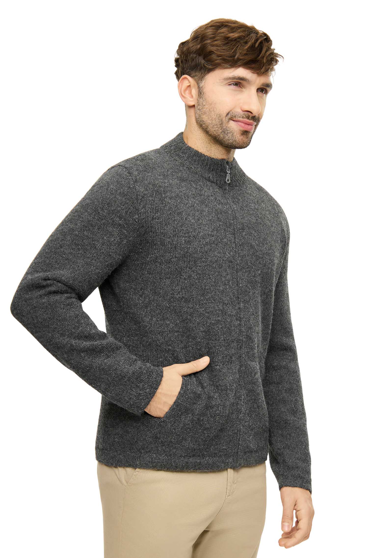 Alpaka Strickjacke BEAU aus 100% Alpaka