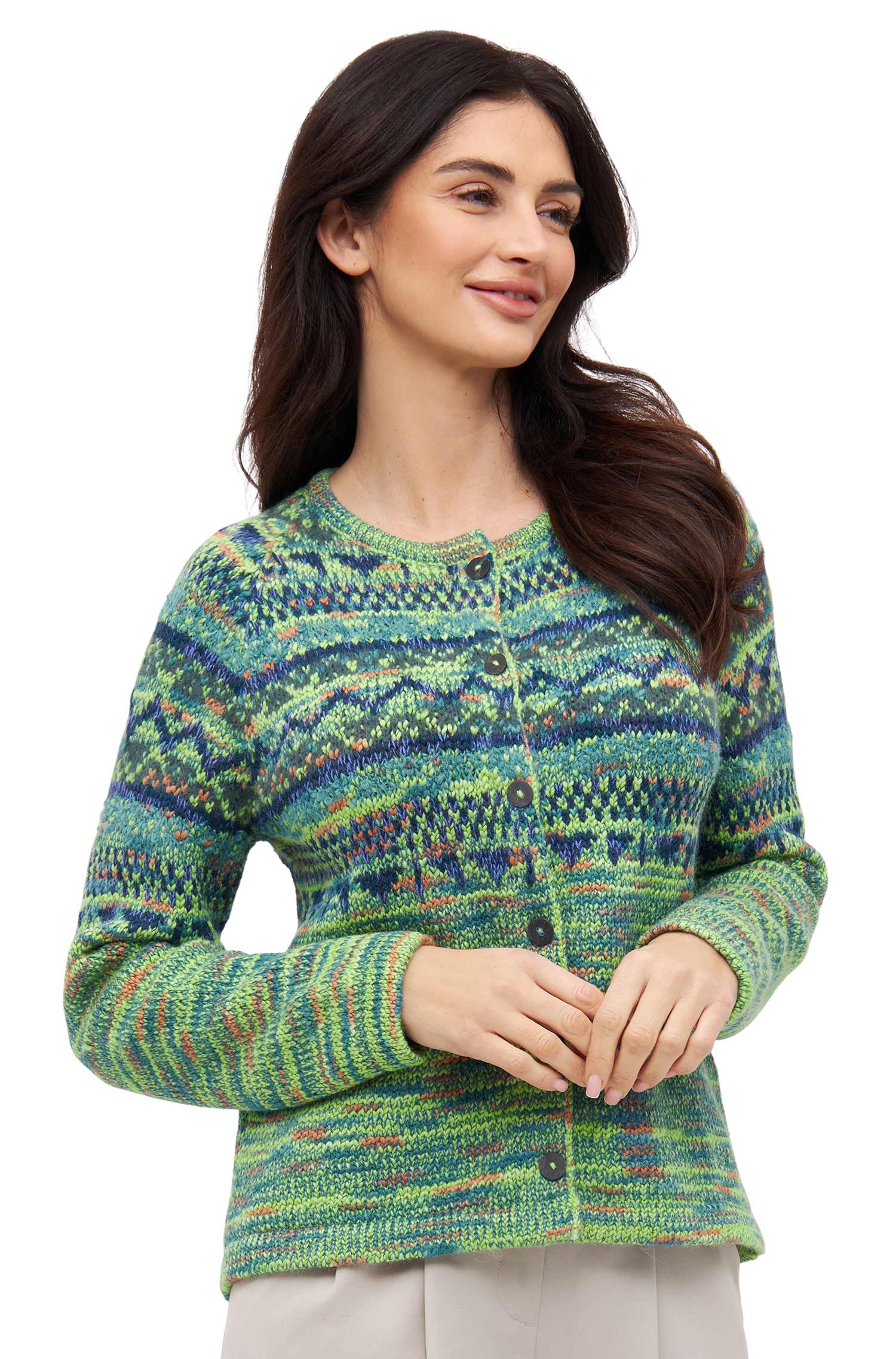 Alpaka Strickjacke COLORES ANDEN