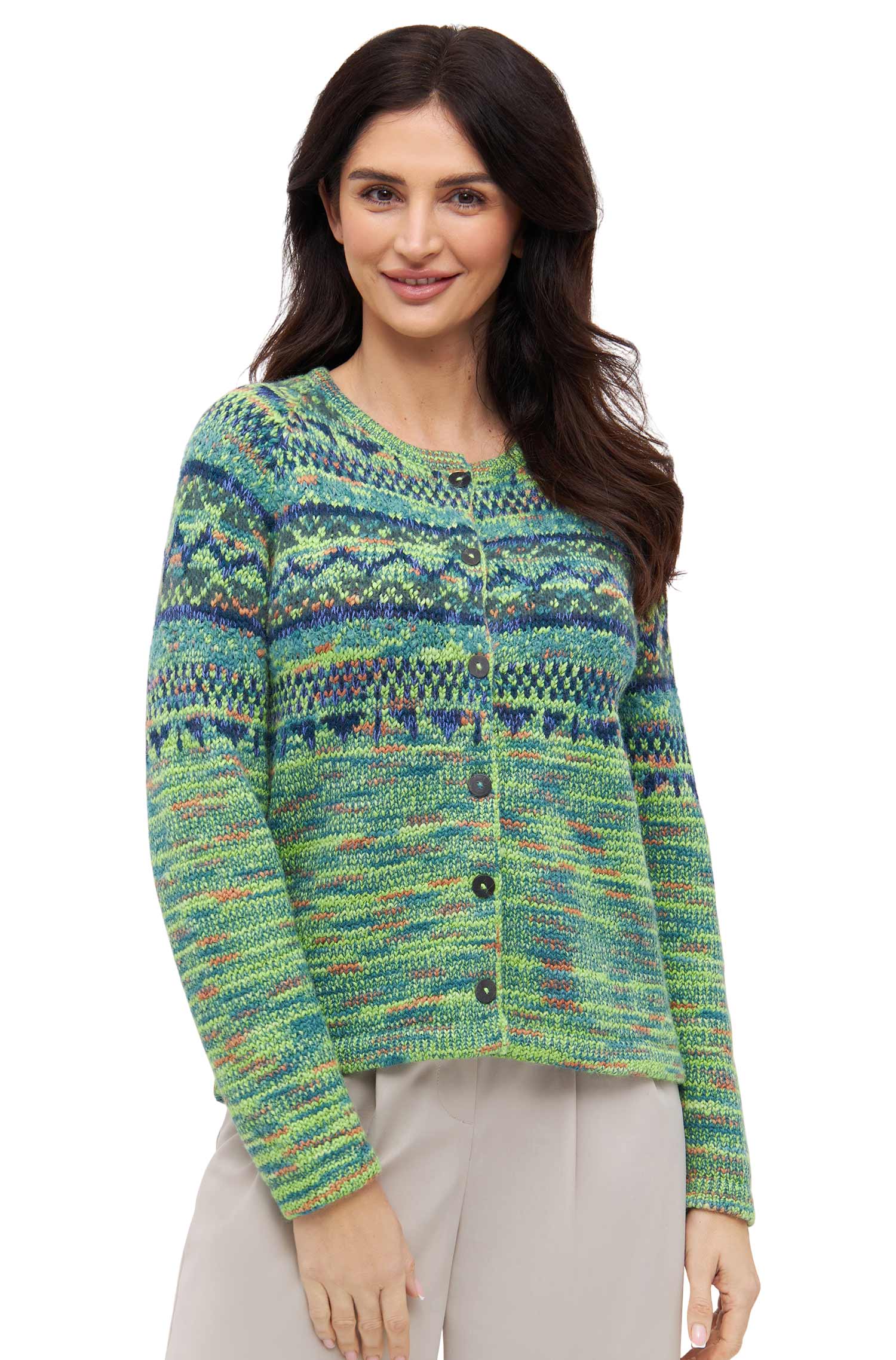Alpaka Strickjacke COLORES ANDEN