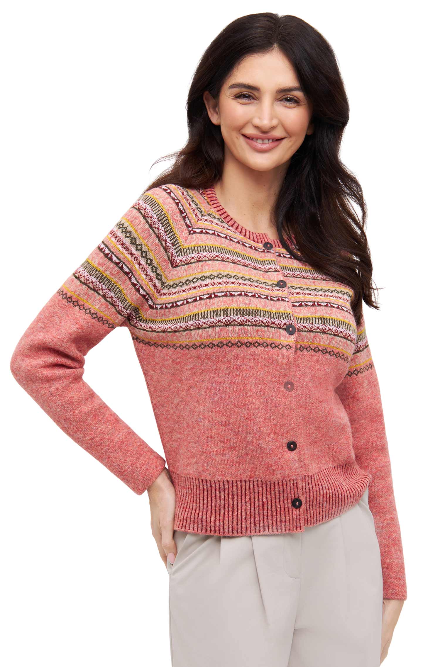 Alpaka Strickjacke COLORES ANDEN