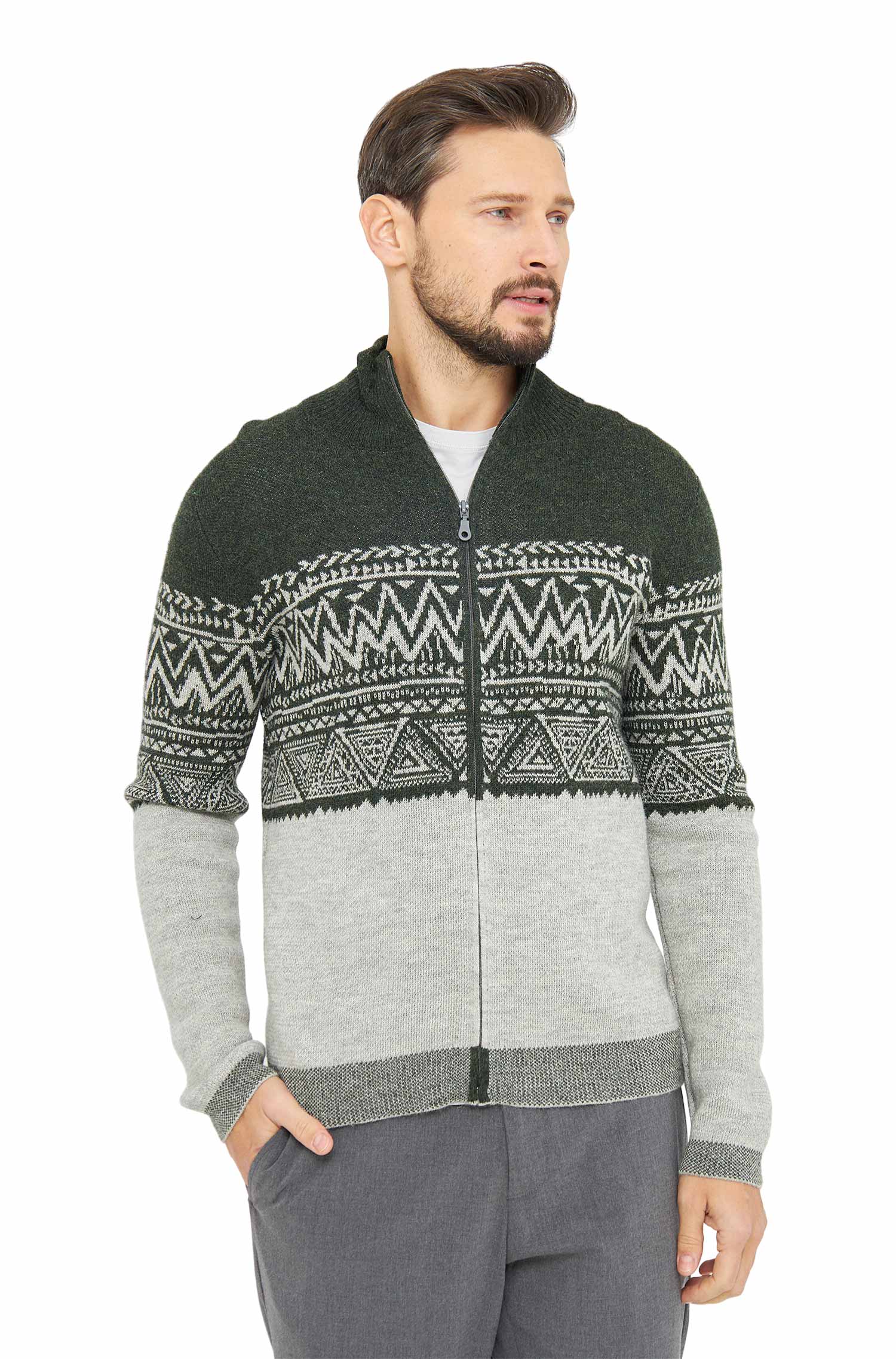 Alpaka Strickjacke GIORGIO aus 100% Baby Alpaka