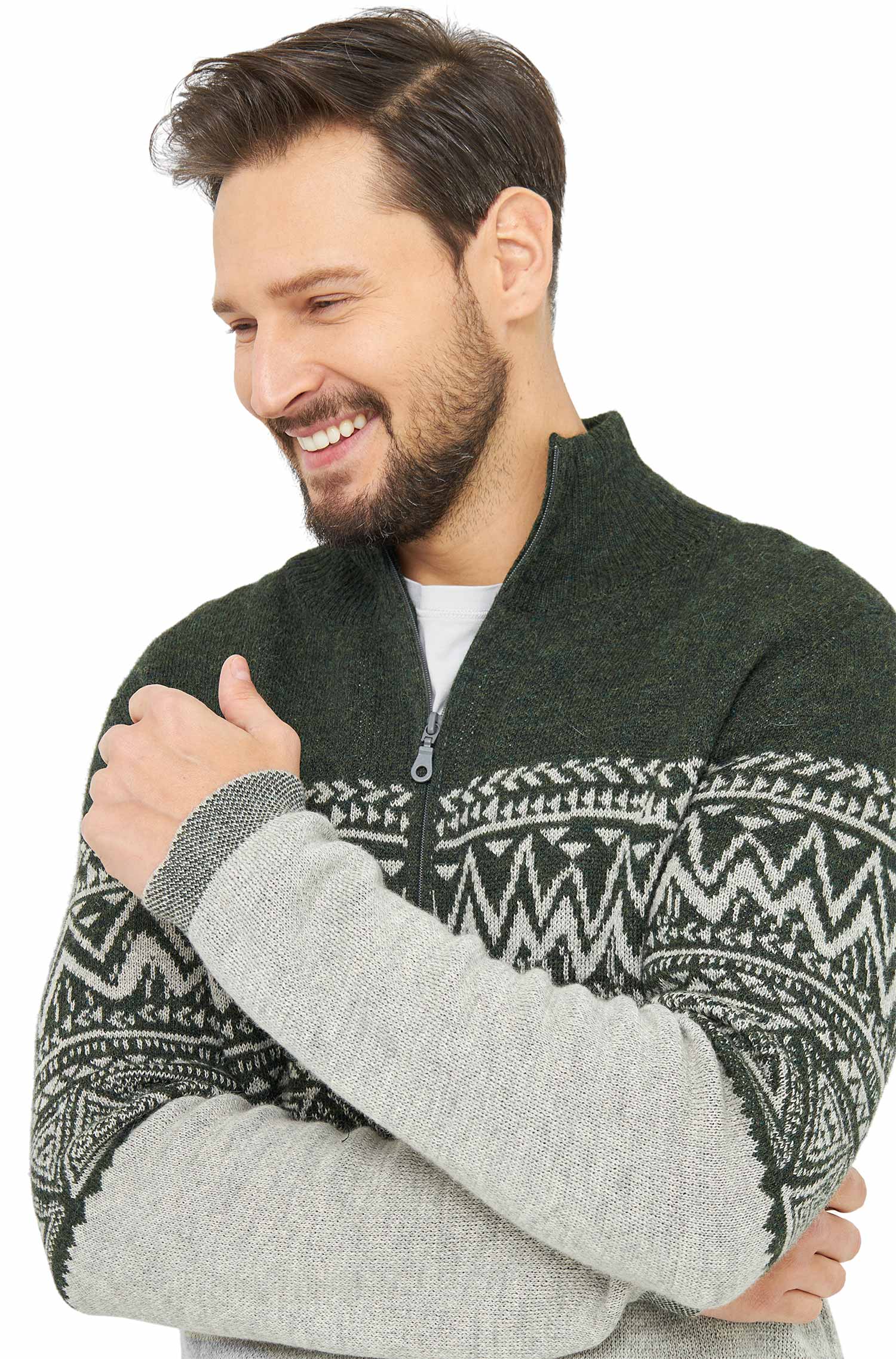 Alpaka Strickjacke GIORGIO aus 100% Baby Alpaka