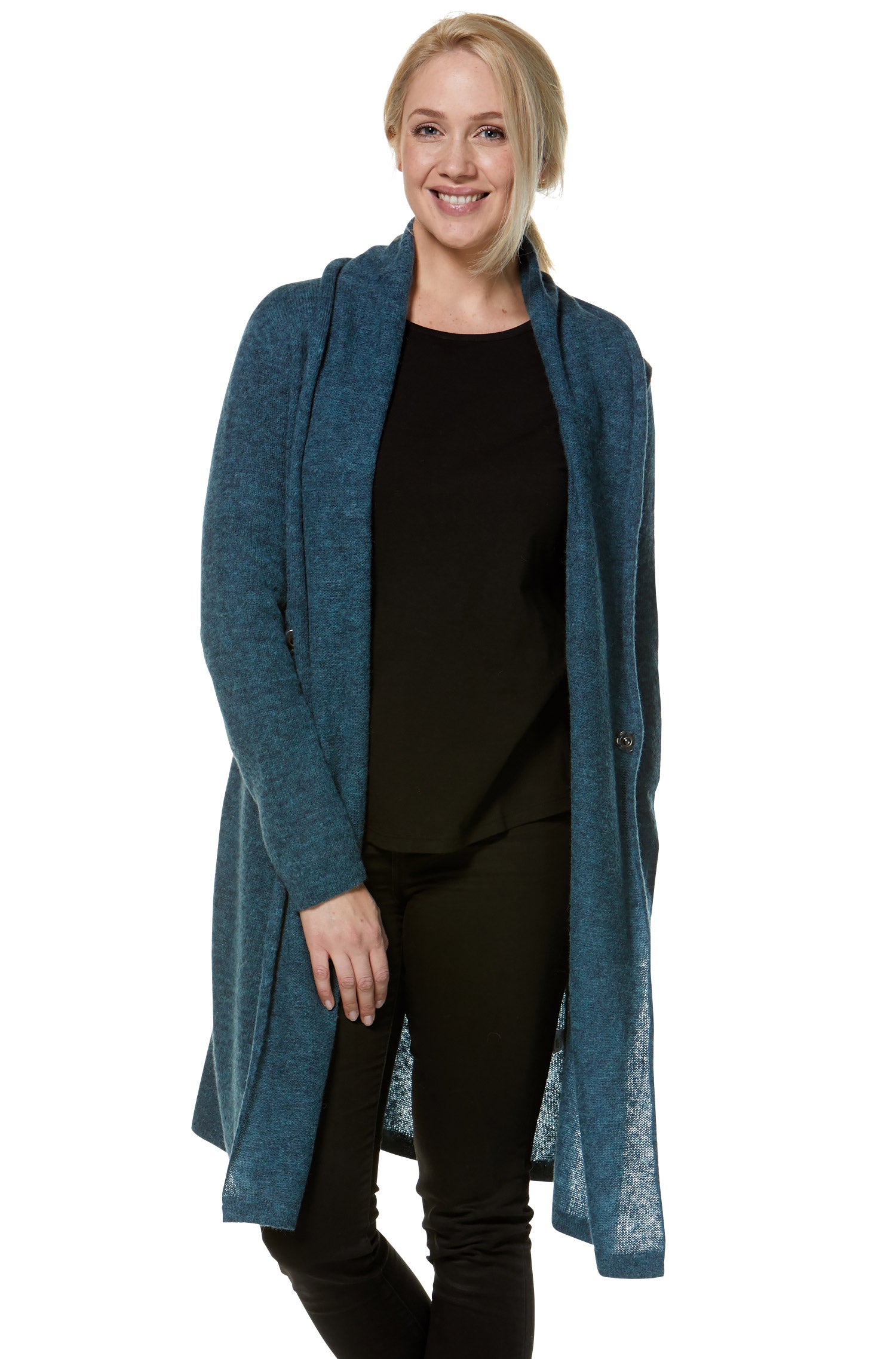 Alpaka Strickjacke PAULINA aus Baby Alpaka und Wolle